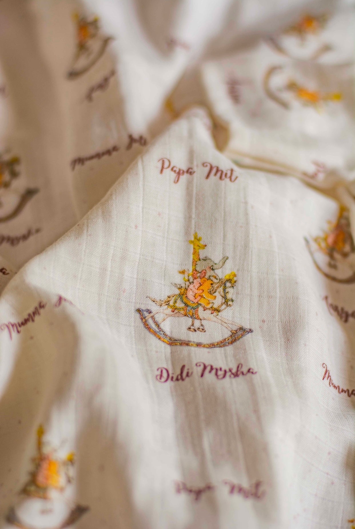 Customised Rocking Horse Swaddle & Angarkha Set