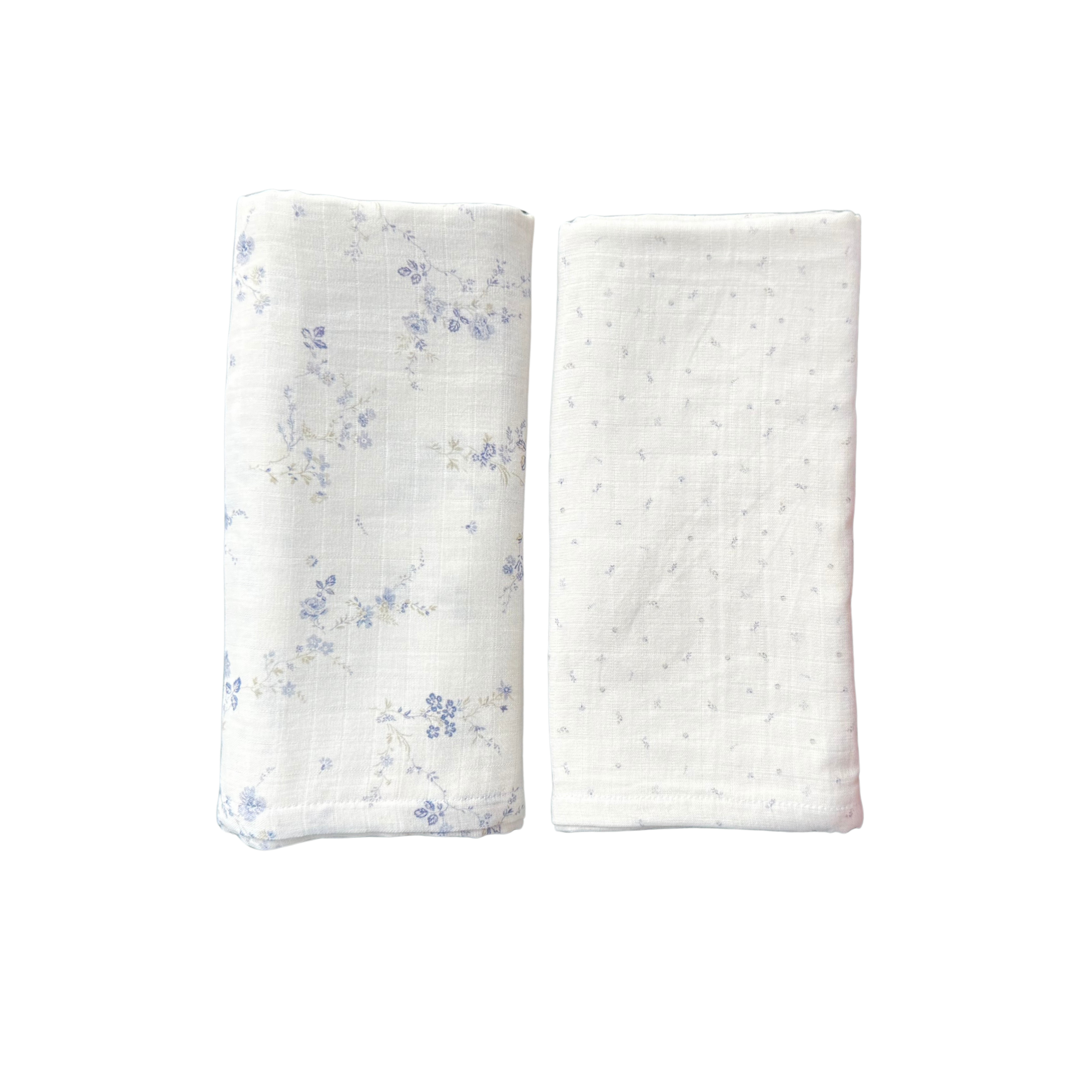 Azure Floral Swaddle Combo