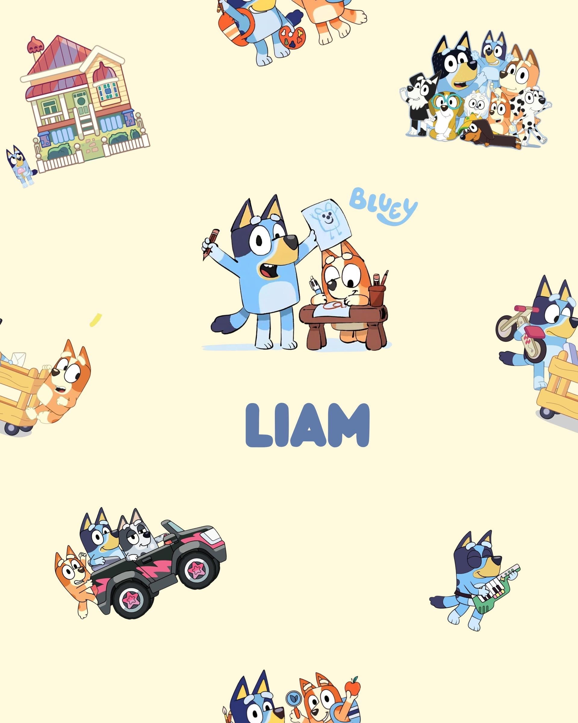 Bluey Customised Blanket