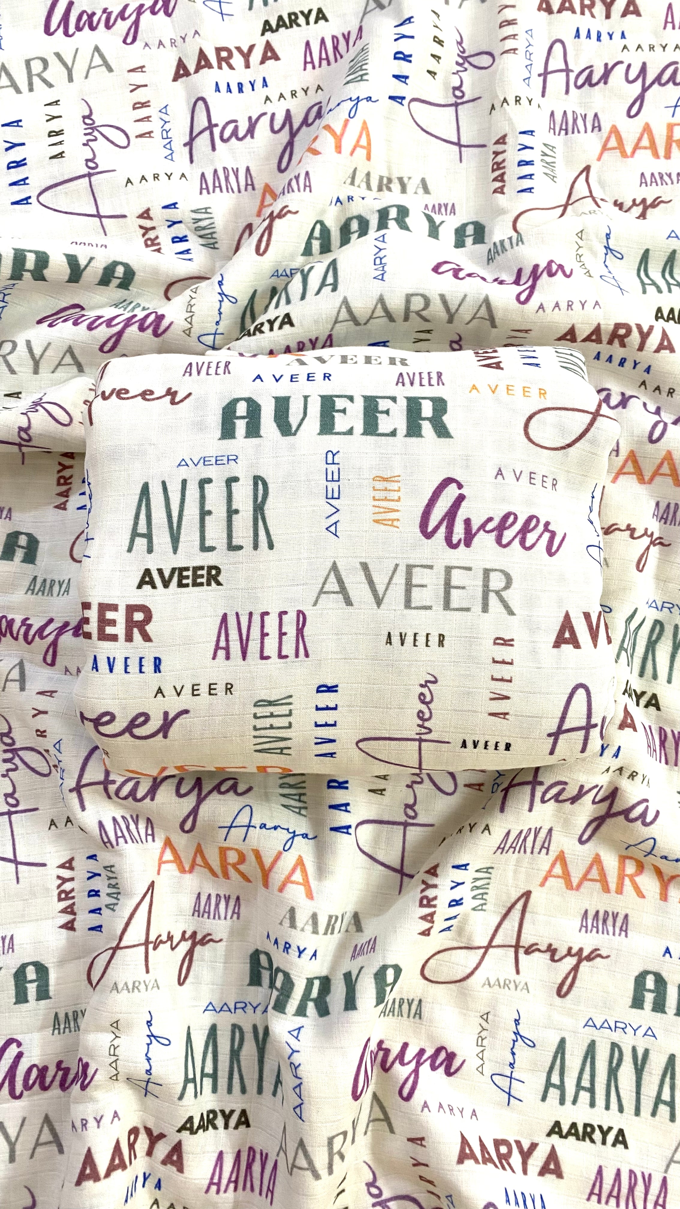 Classic Soft Fonts Name Customised Blanket