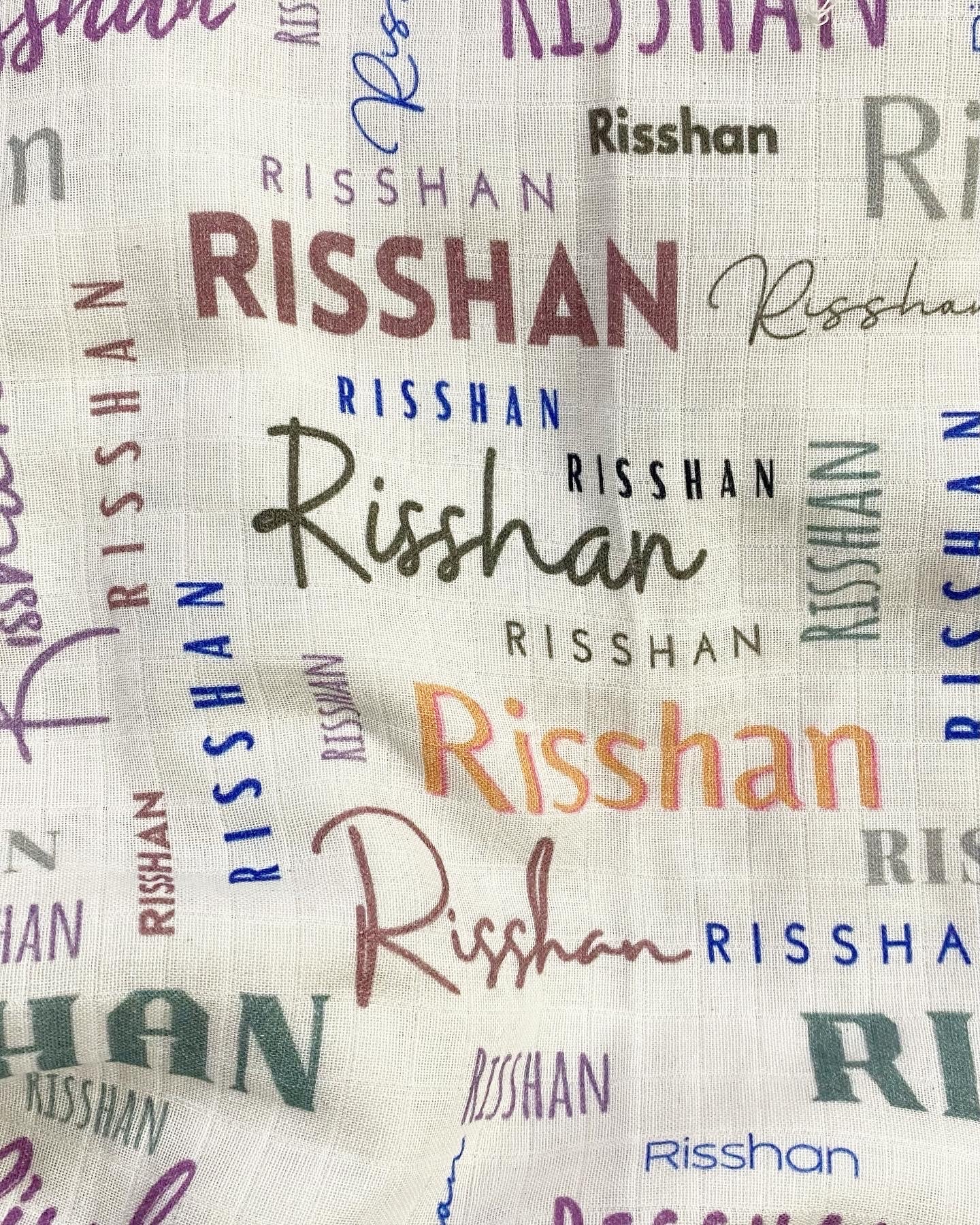 Classic Soft Fonts Name Customised Blanket