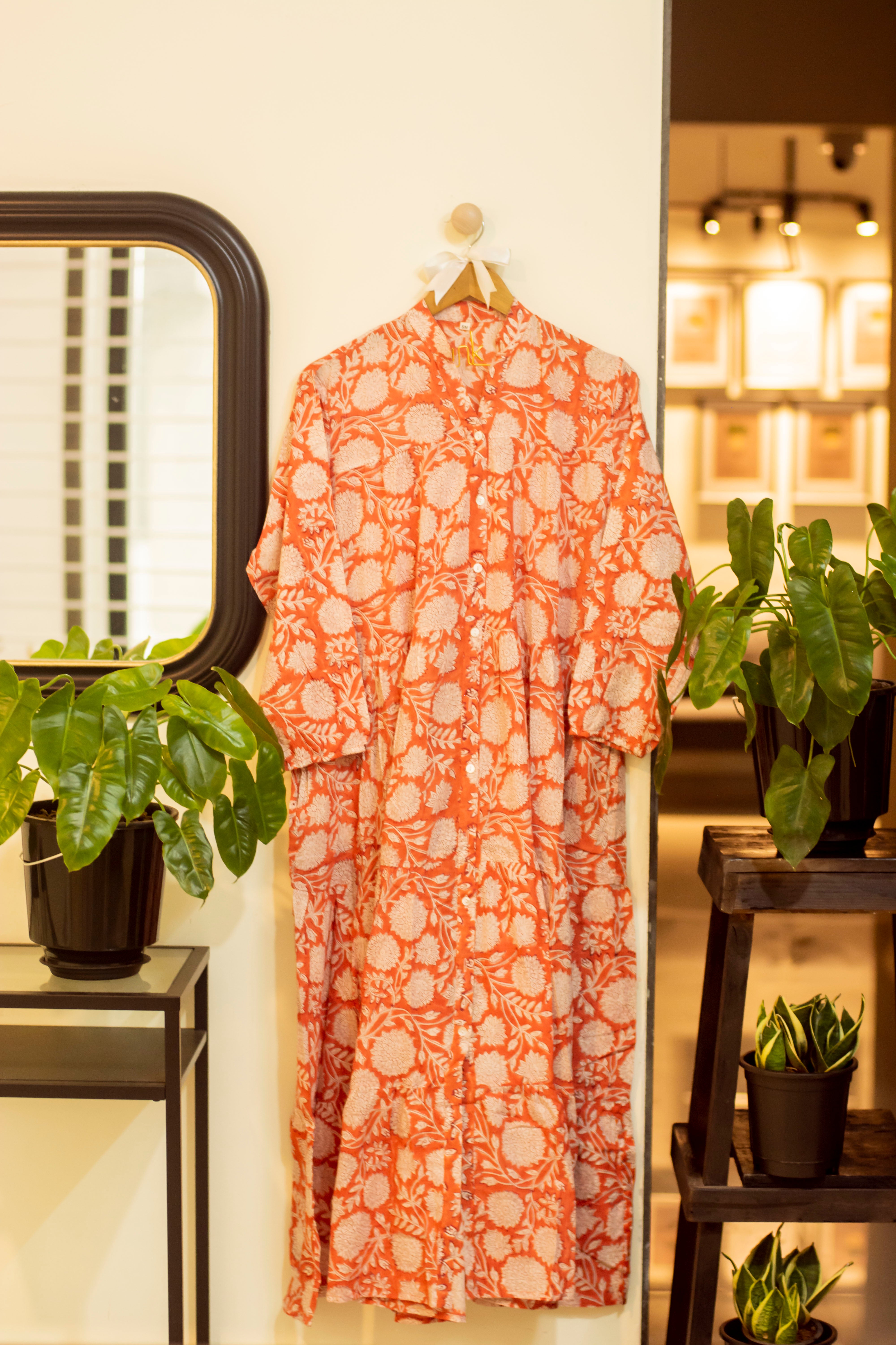 Saffron Mulmul Dress