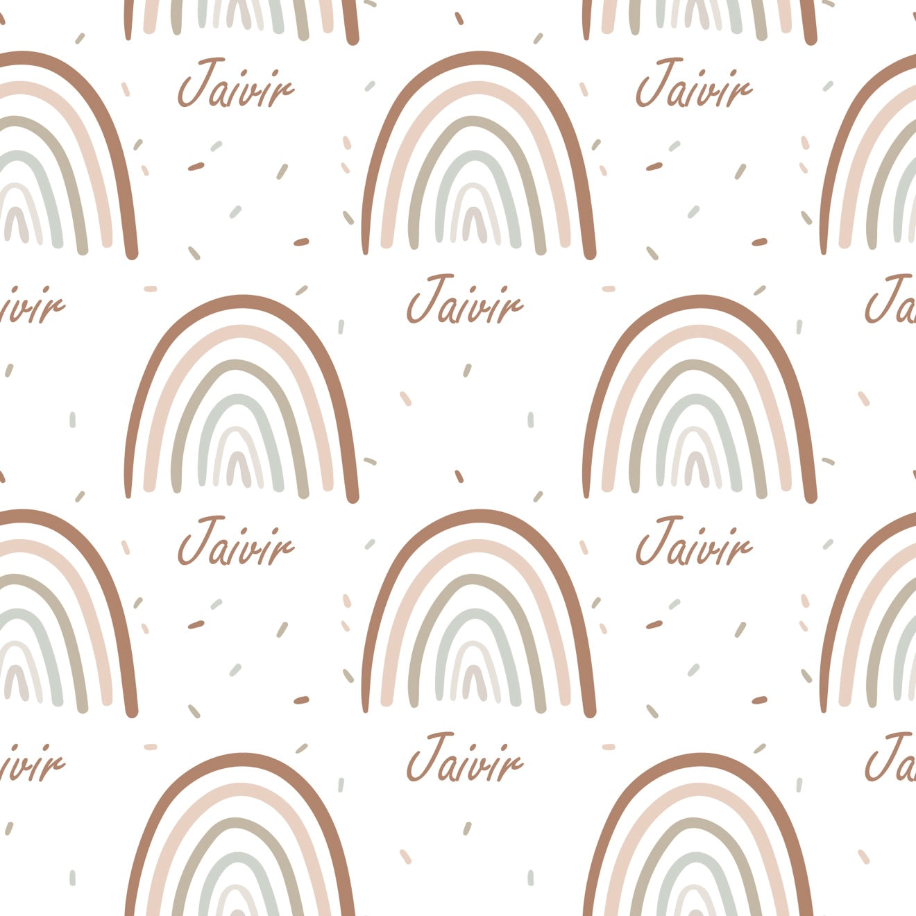 Earthy Rainbows Customised Blanket