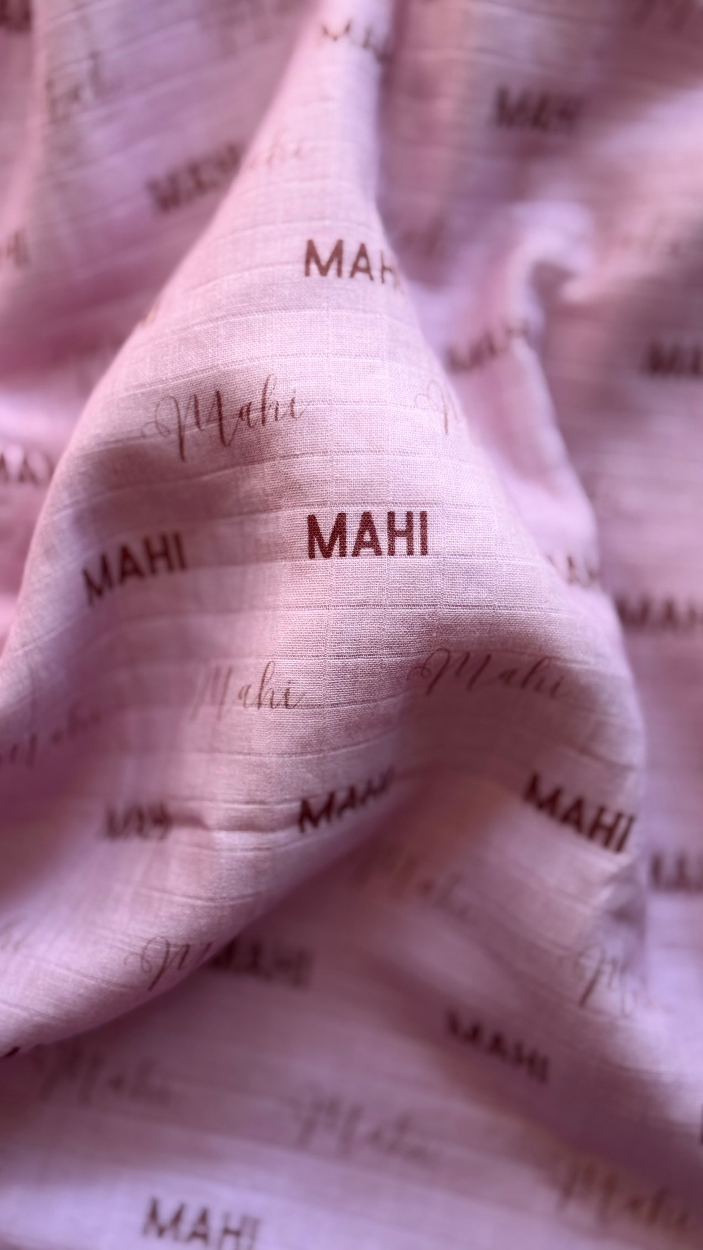 Custom name swaddle