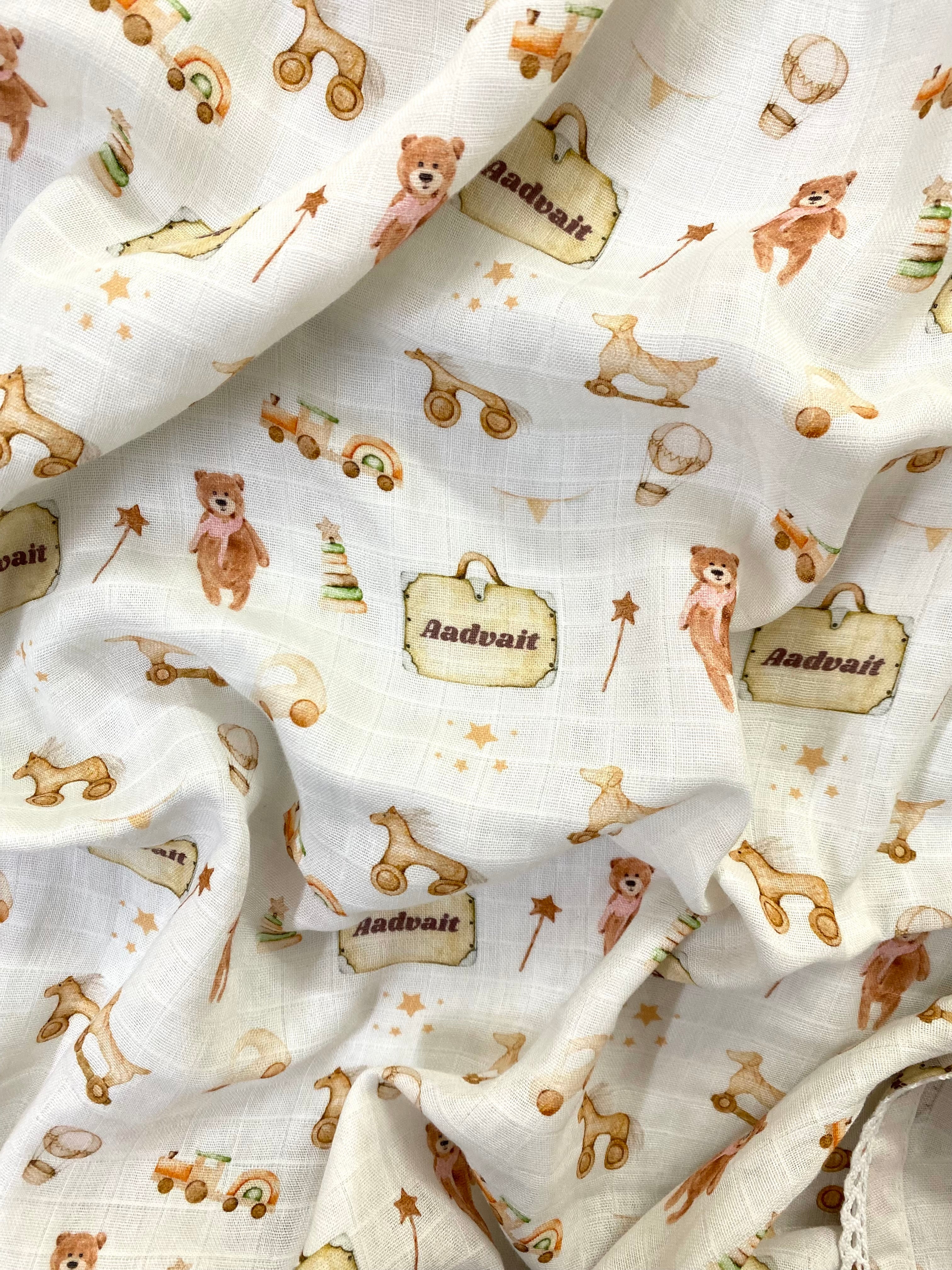 First Toys Customised Swaddle