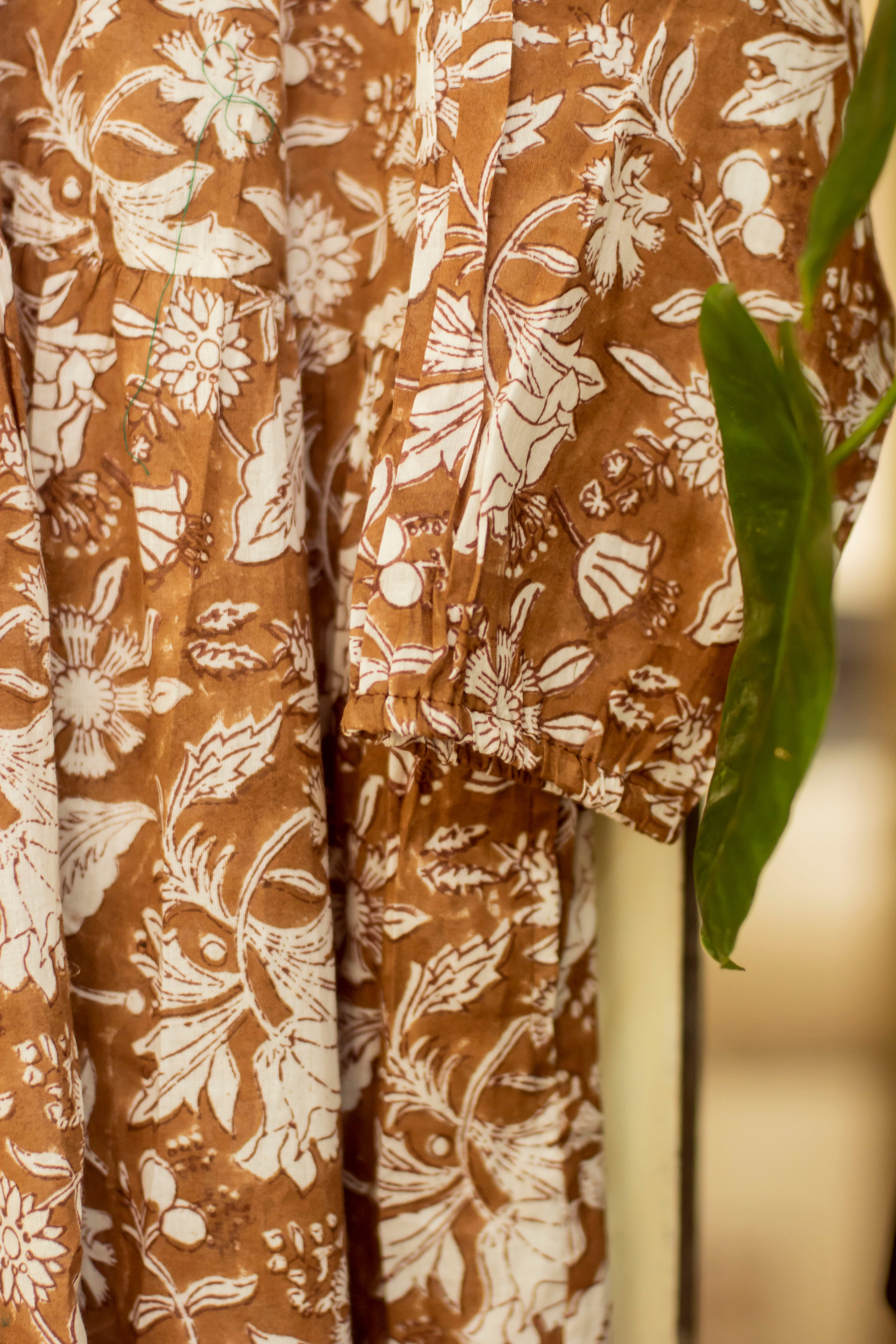 Caramel Mulmul Dress