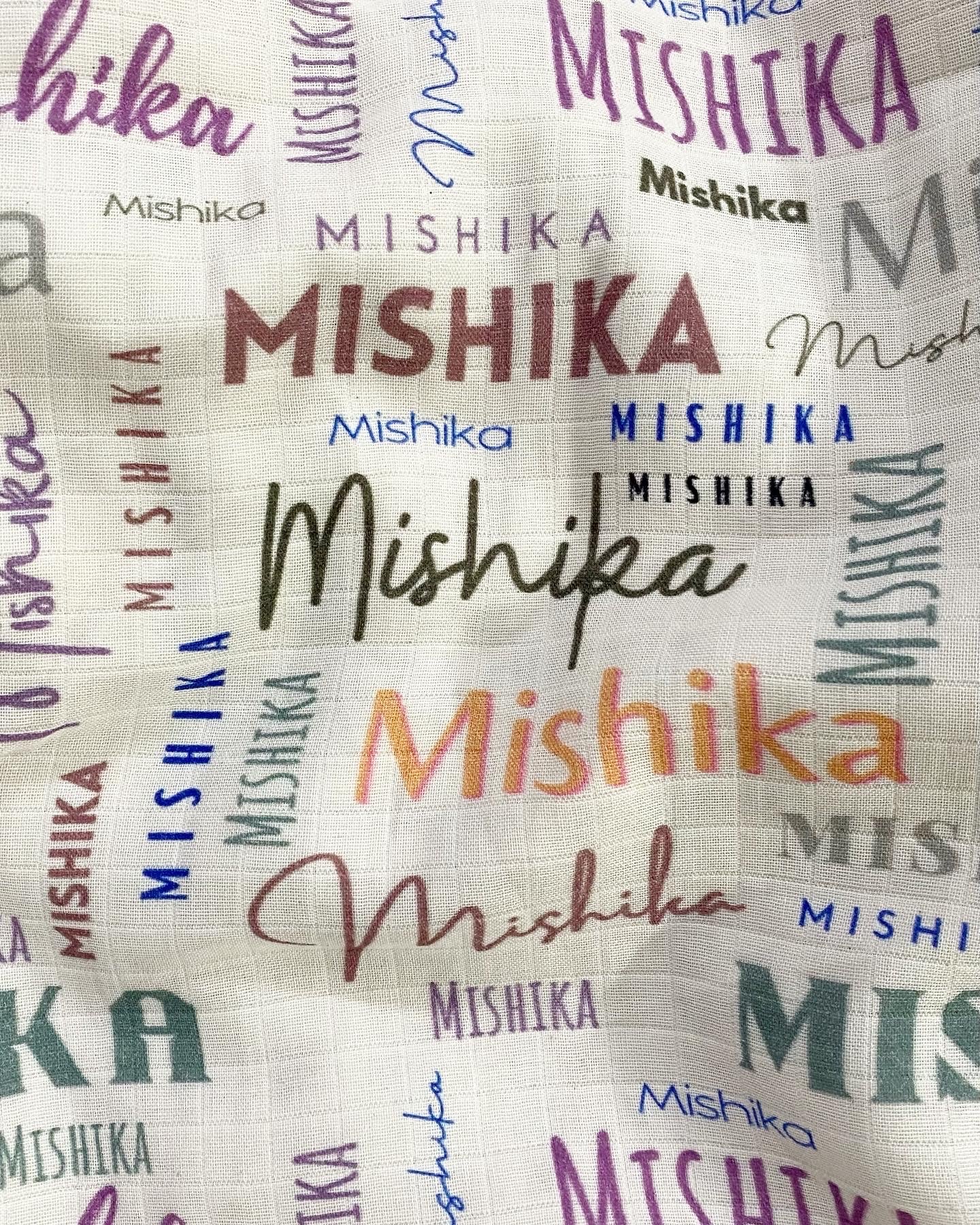 Classic Soft Fonts Name Customised Blanket