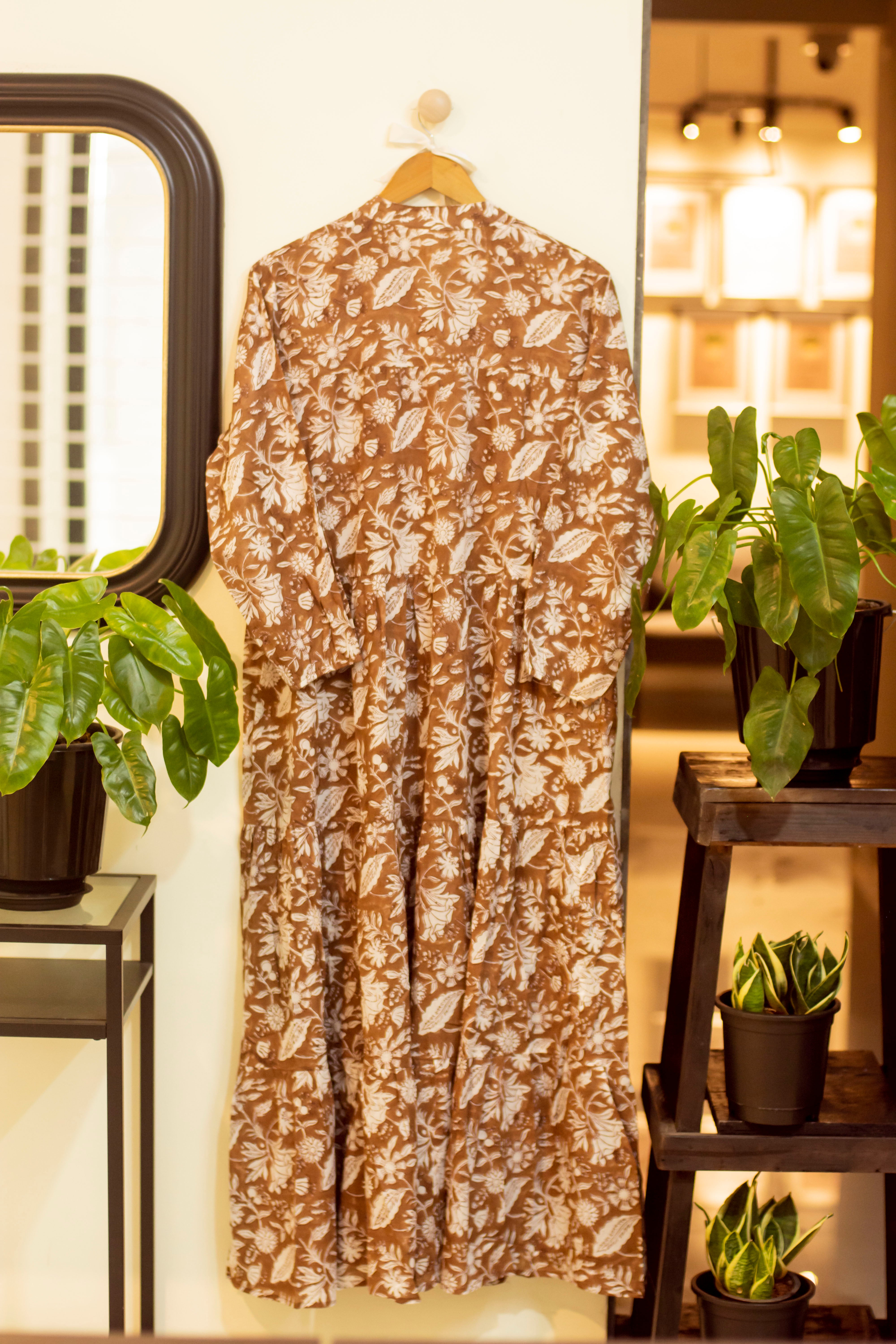 Caramel Mulmul Dress