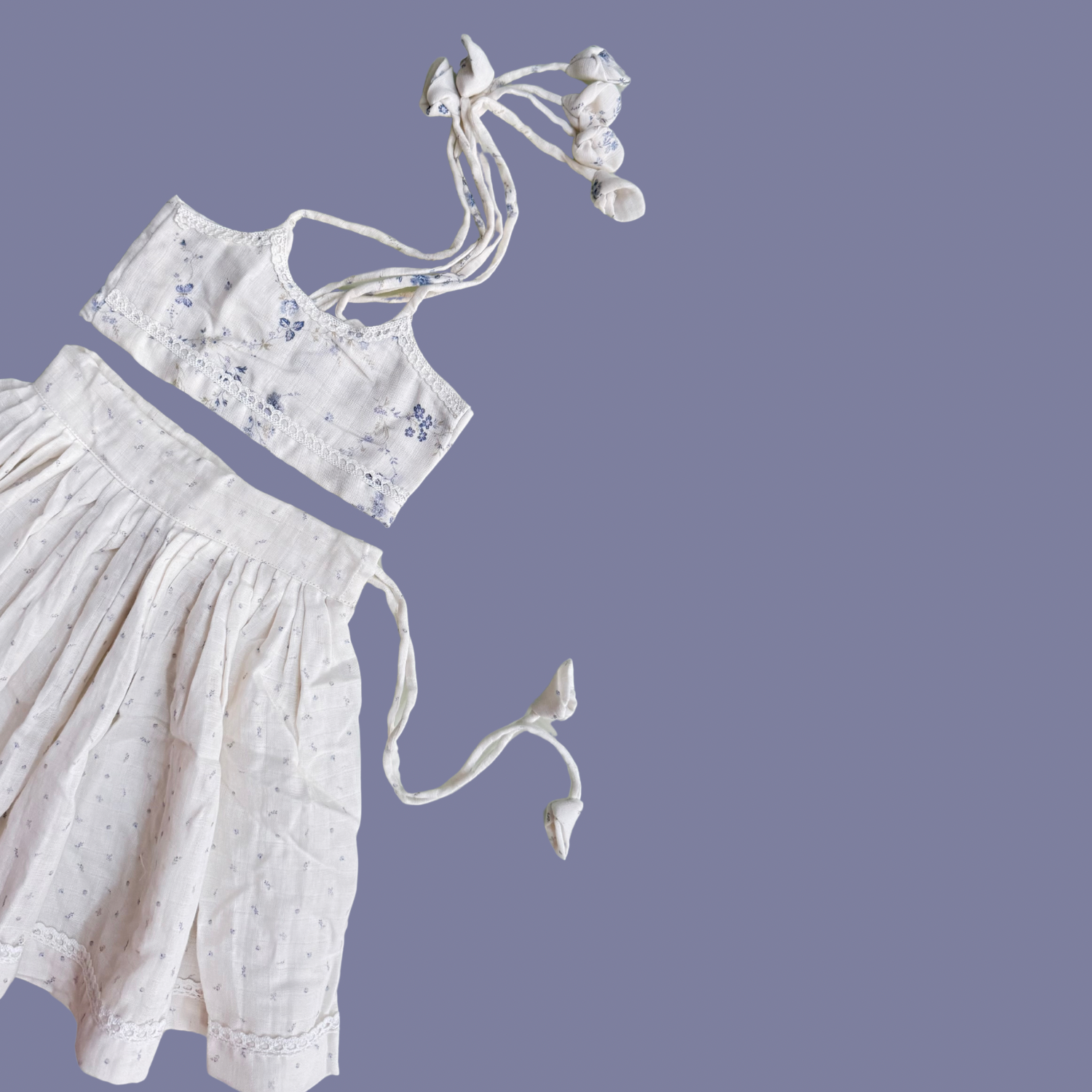 Azure floral lehenga Choli