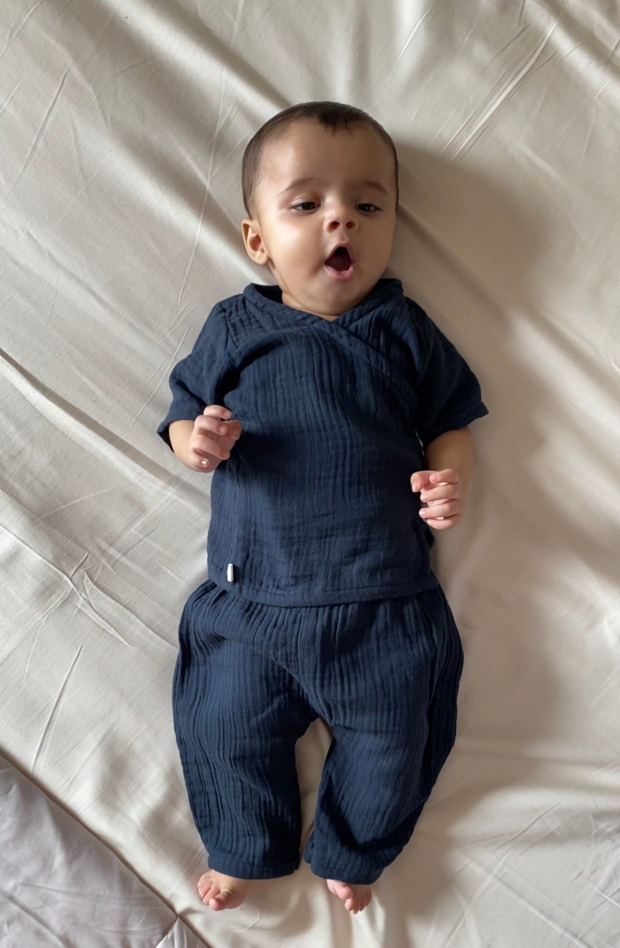 Dark Navy Angarkha Set