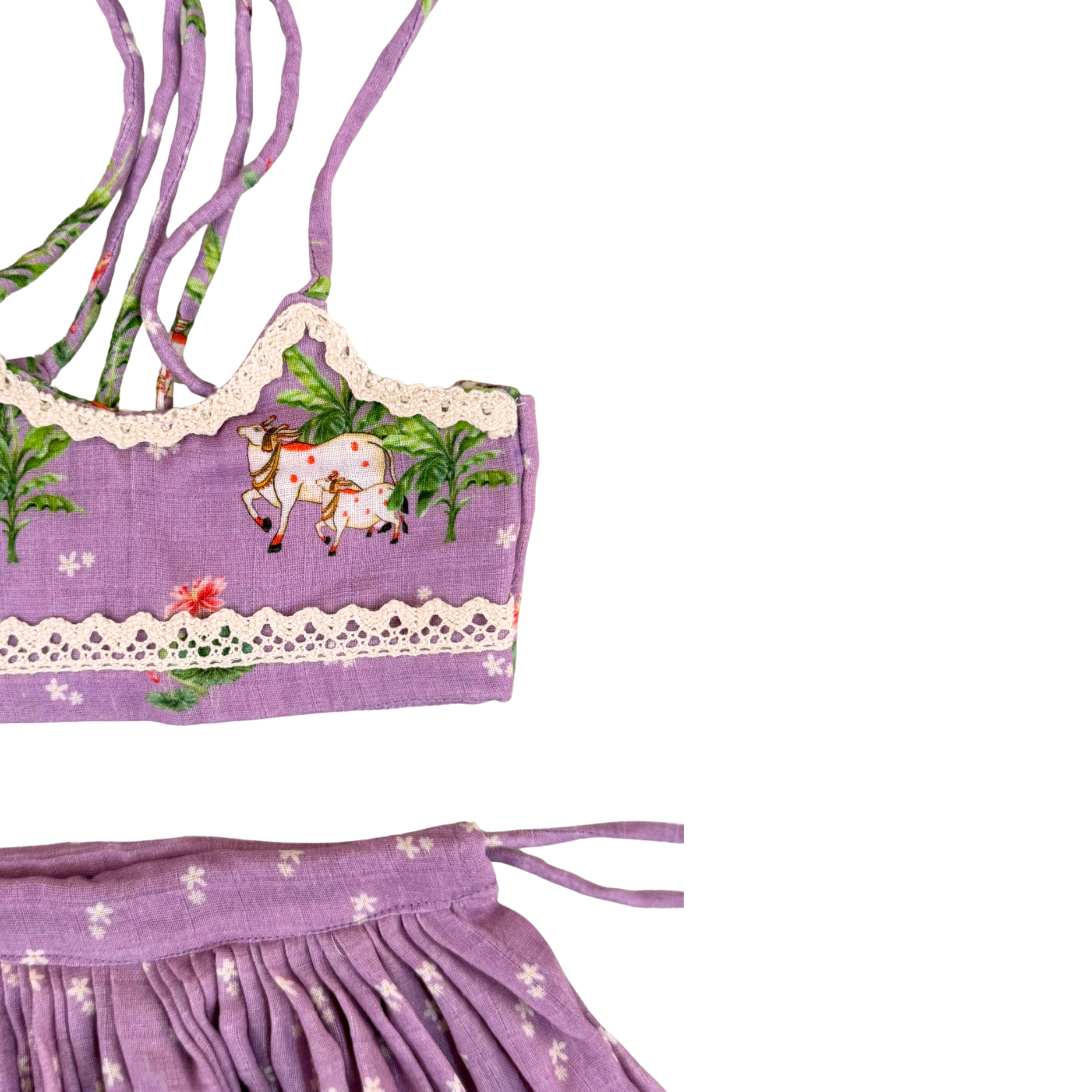 Lilac Pichwai Lehenga Choli