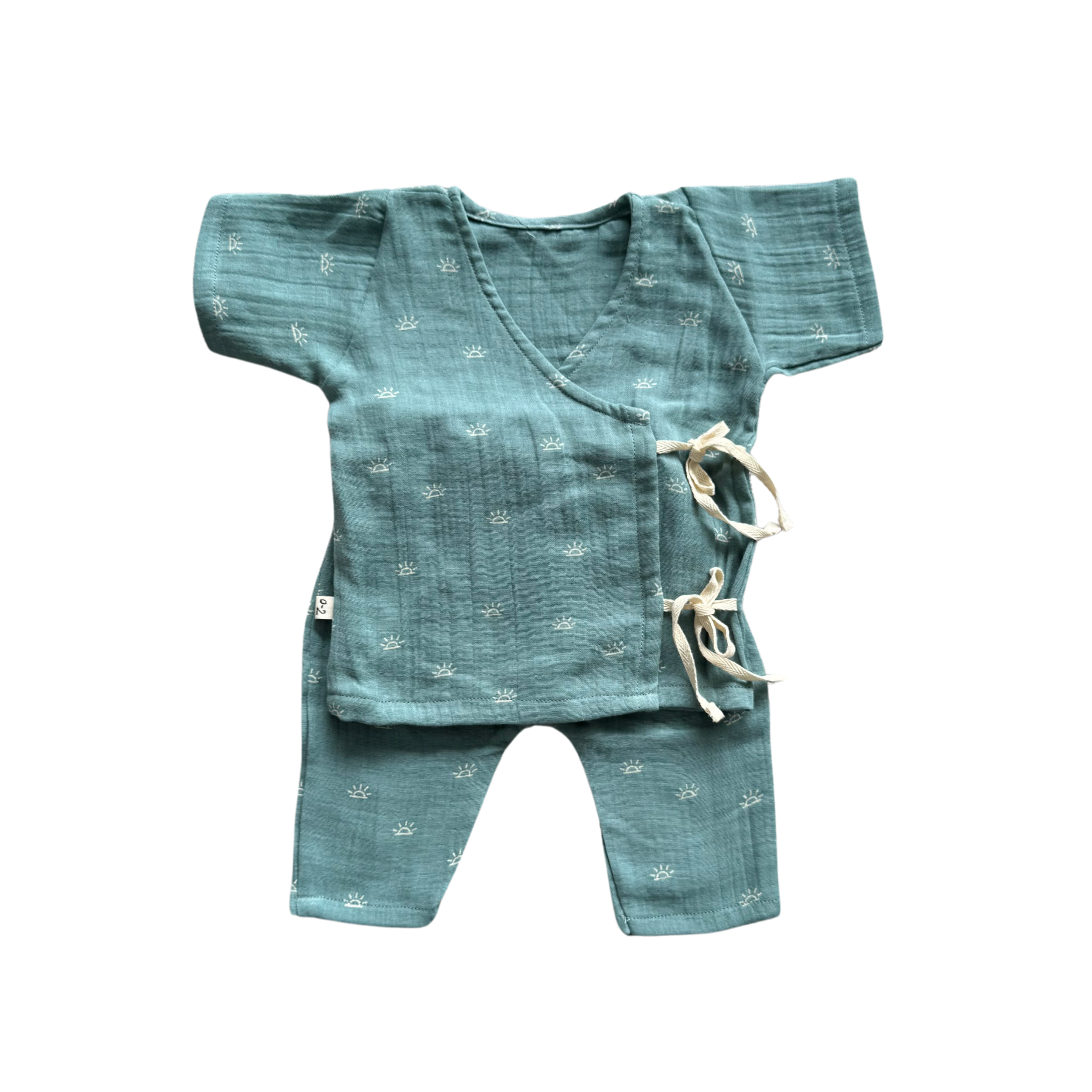 Cyan Sunshine Angrakha Set