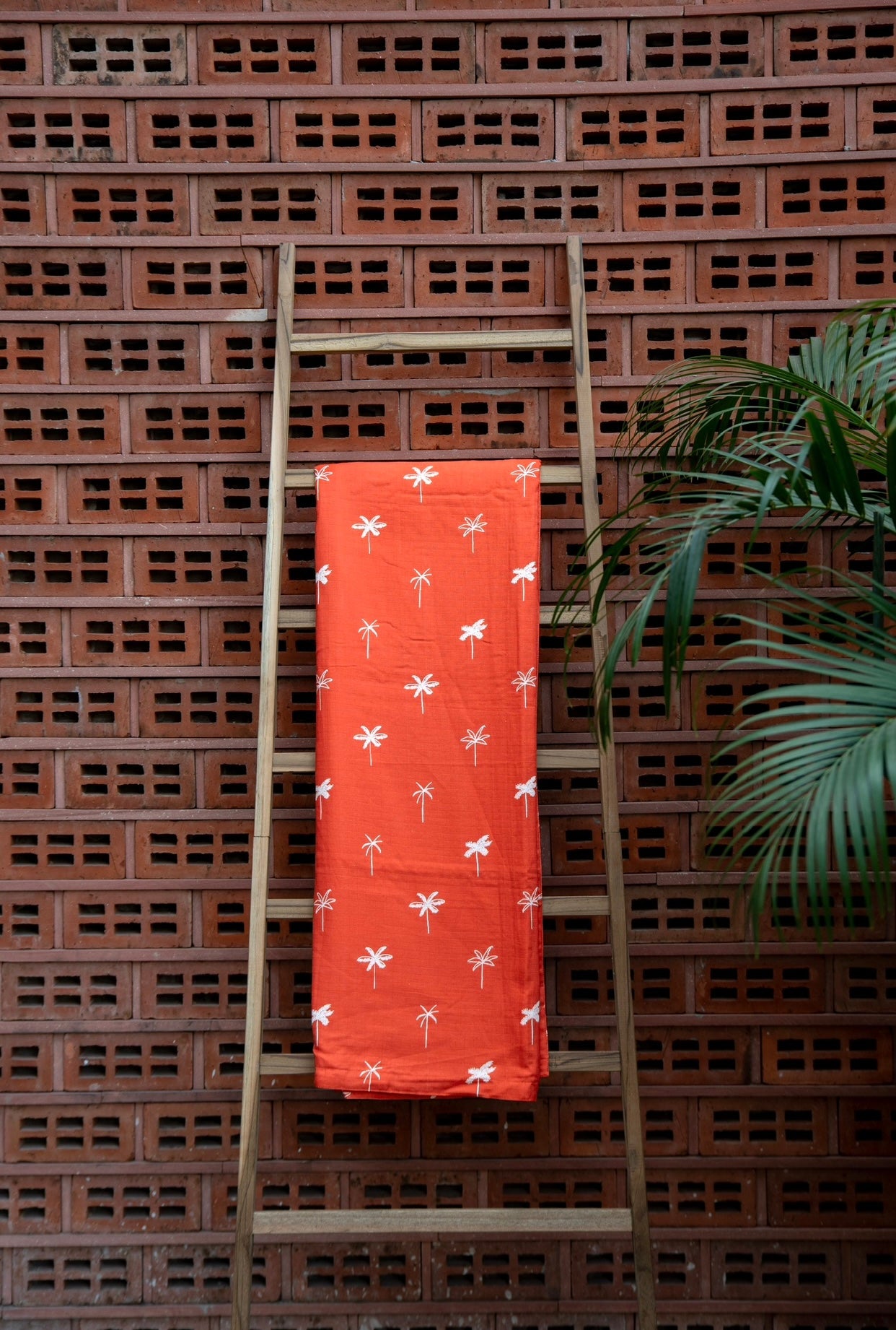 Saffron Palm Paradise Adult Blanket