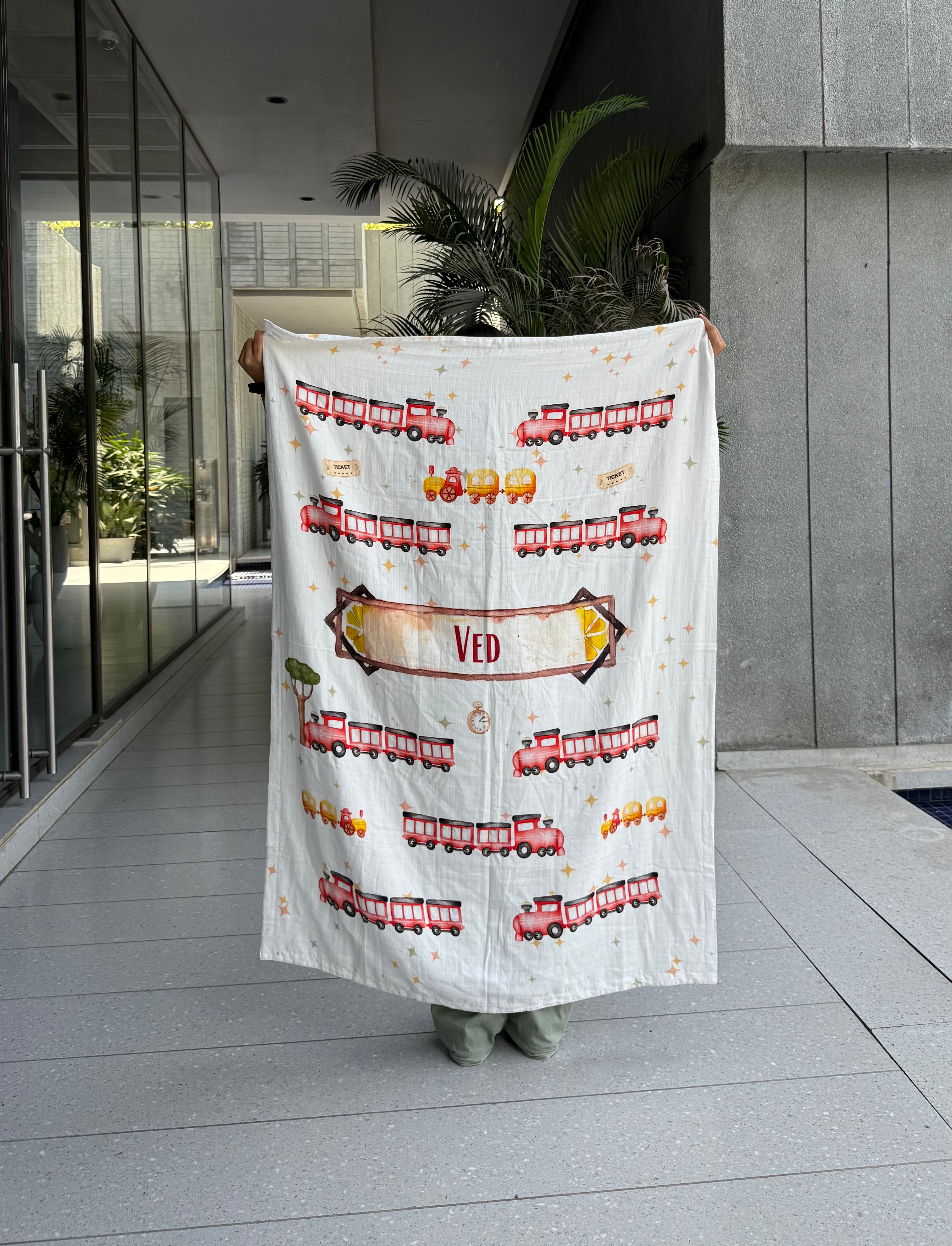 Little Train Customised Blanket