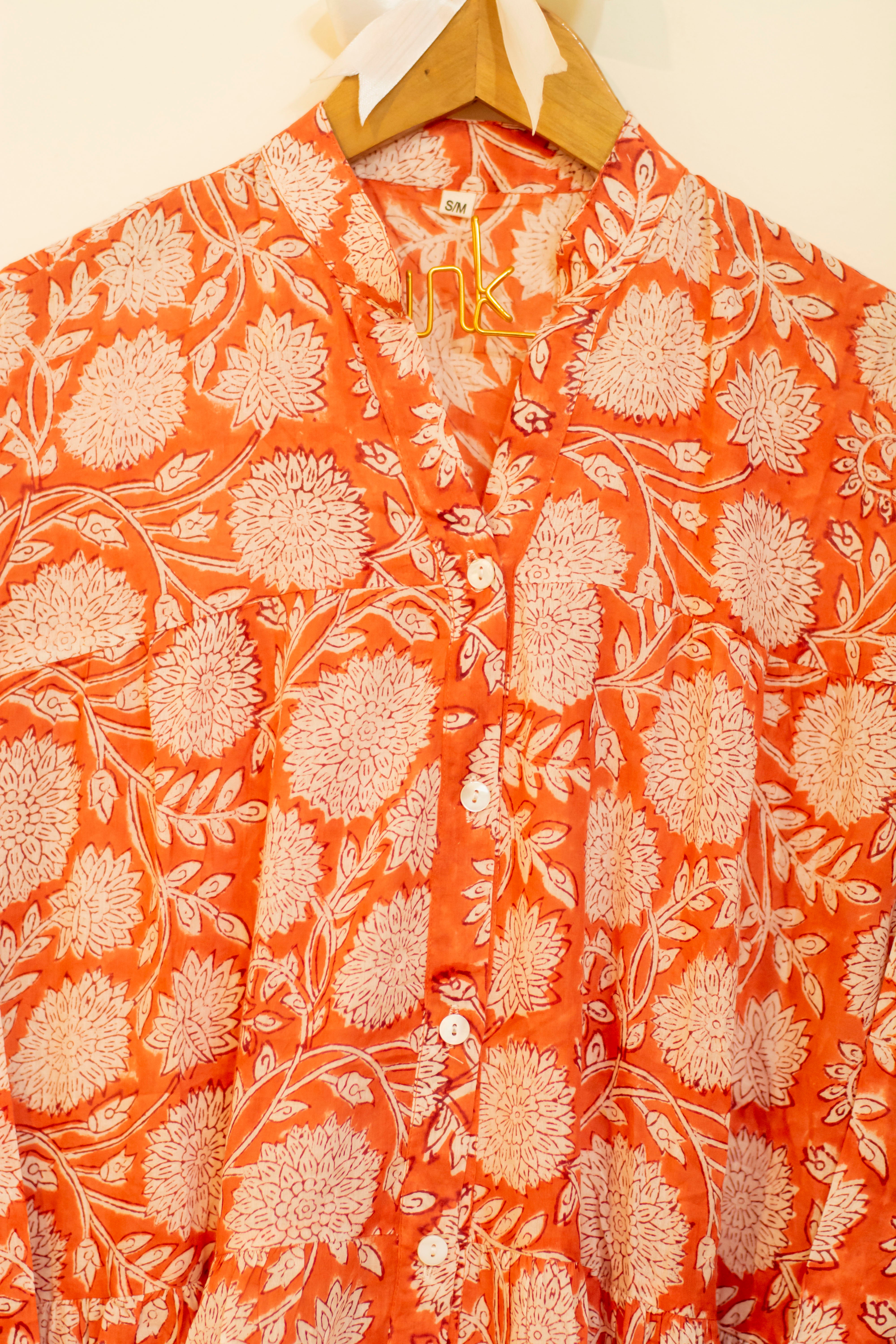 Saffron Mulmul Dress