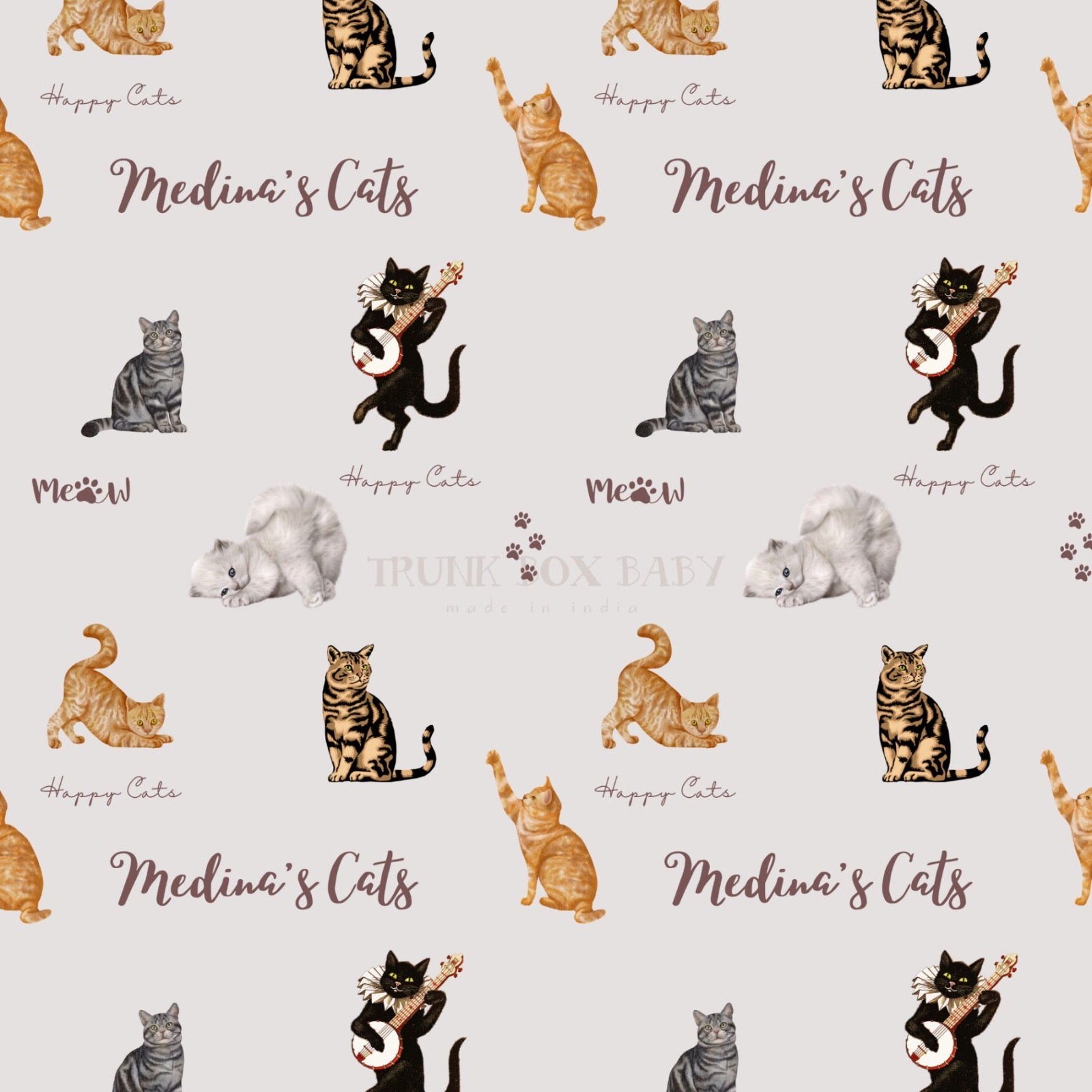 Happy Cat Customised Blanket