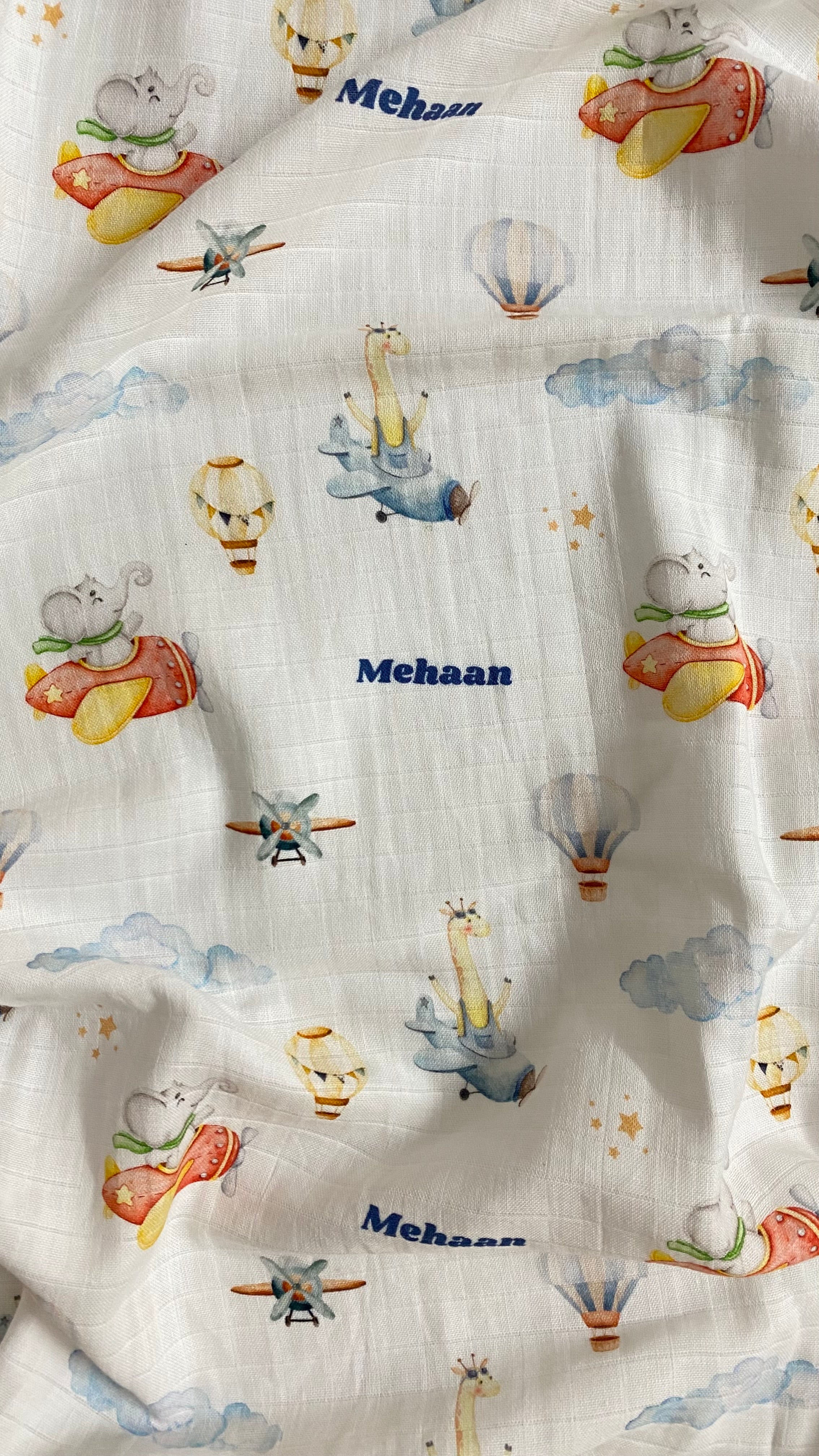 Flying Animals Customised Swaddle