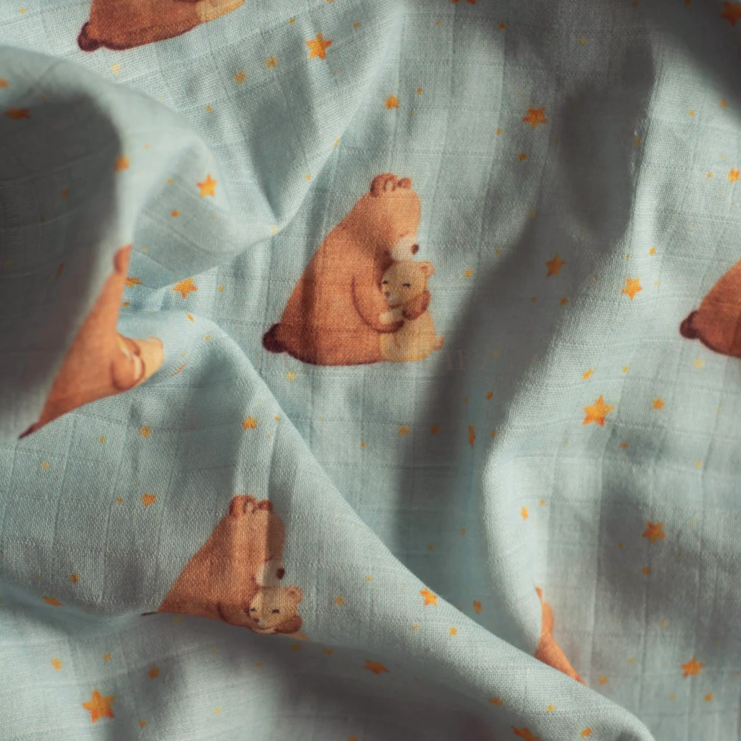 Azure Bear Swaddle