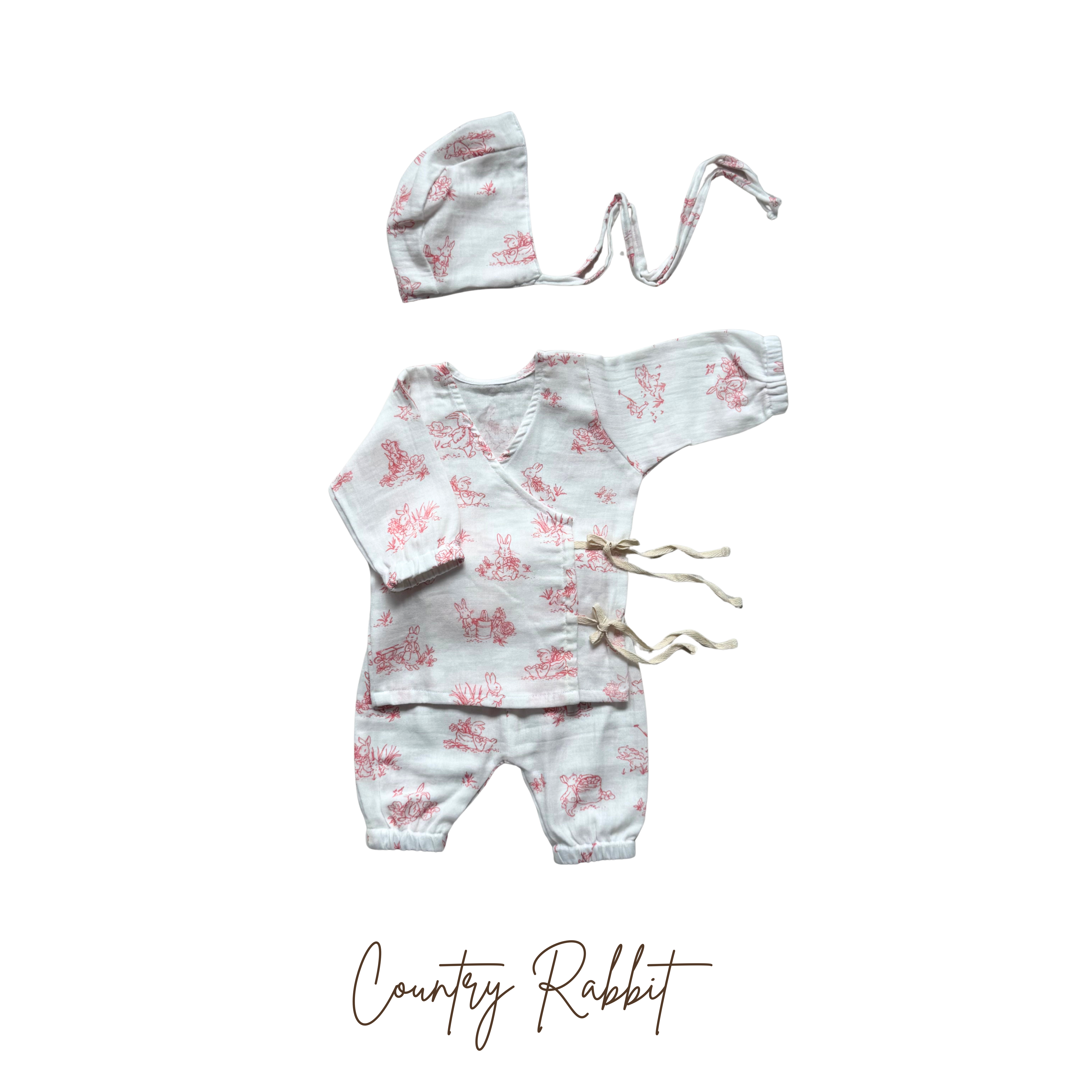 Newborn Angarkha & Beanie Set