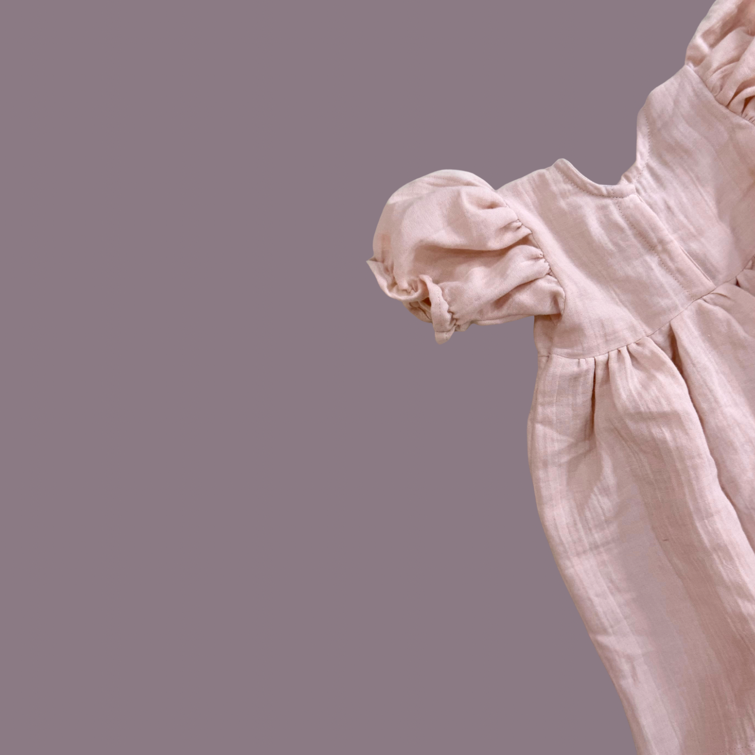 Beige Pink Newborn Dress