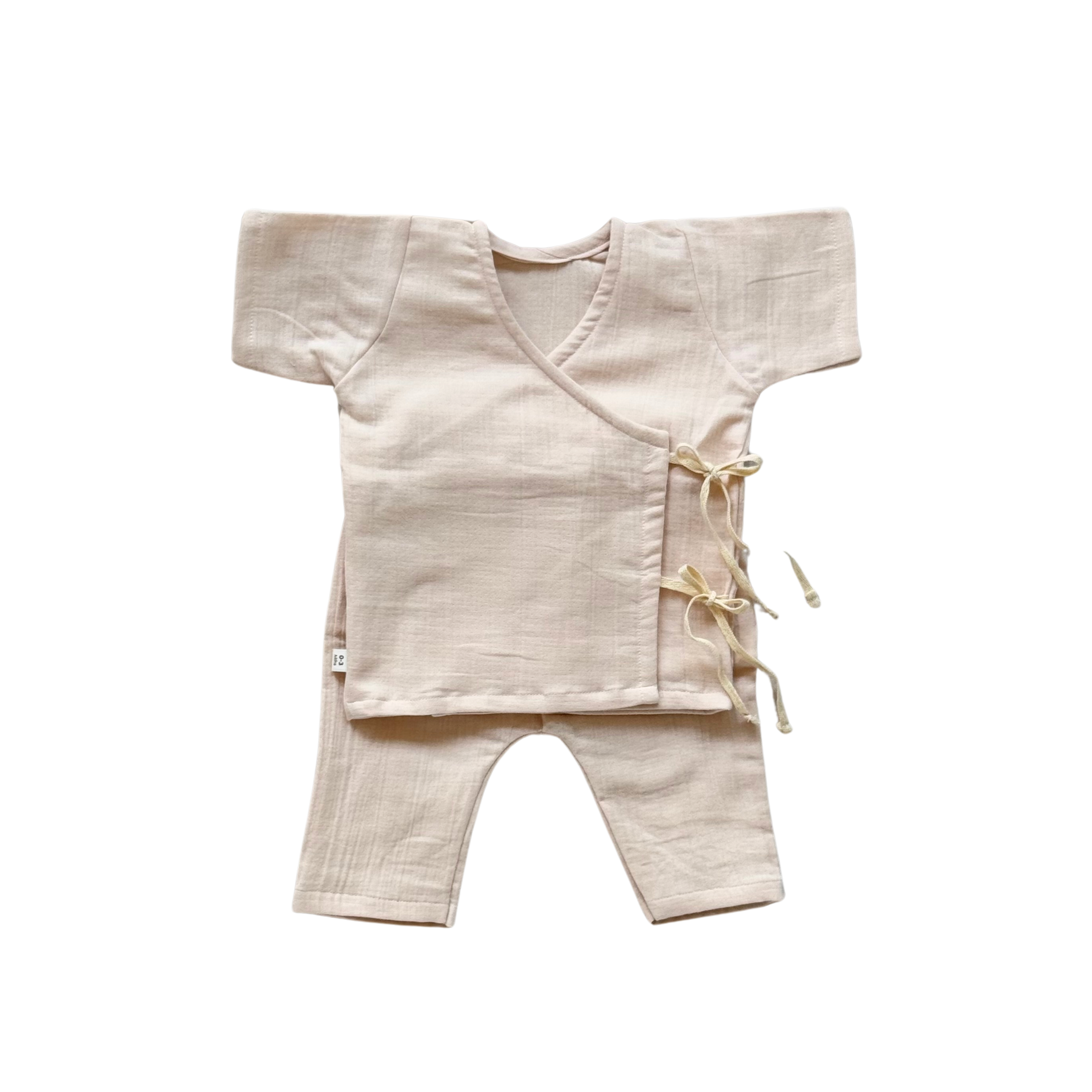 Beige Pink Angrakha Set