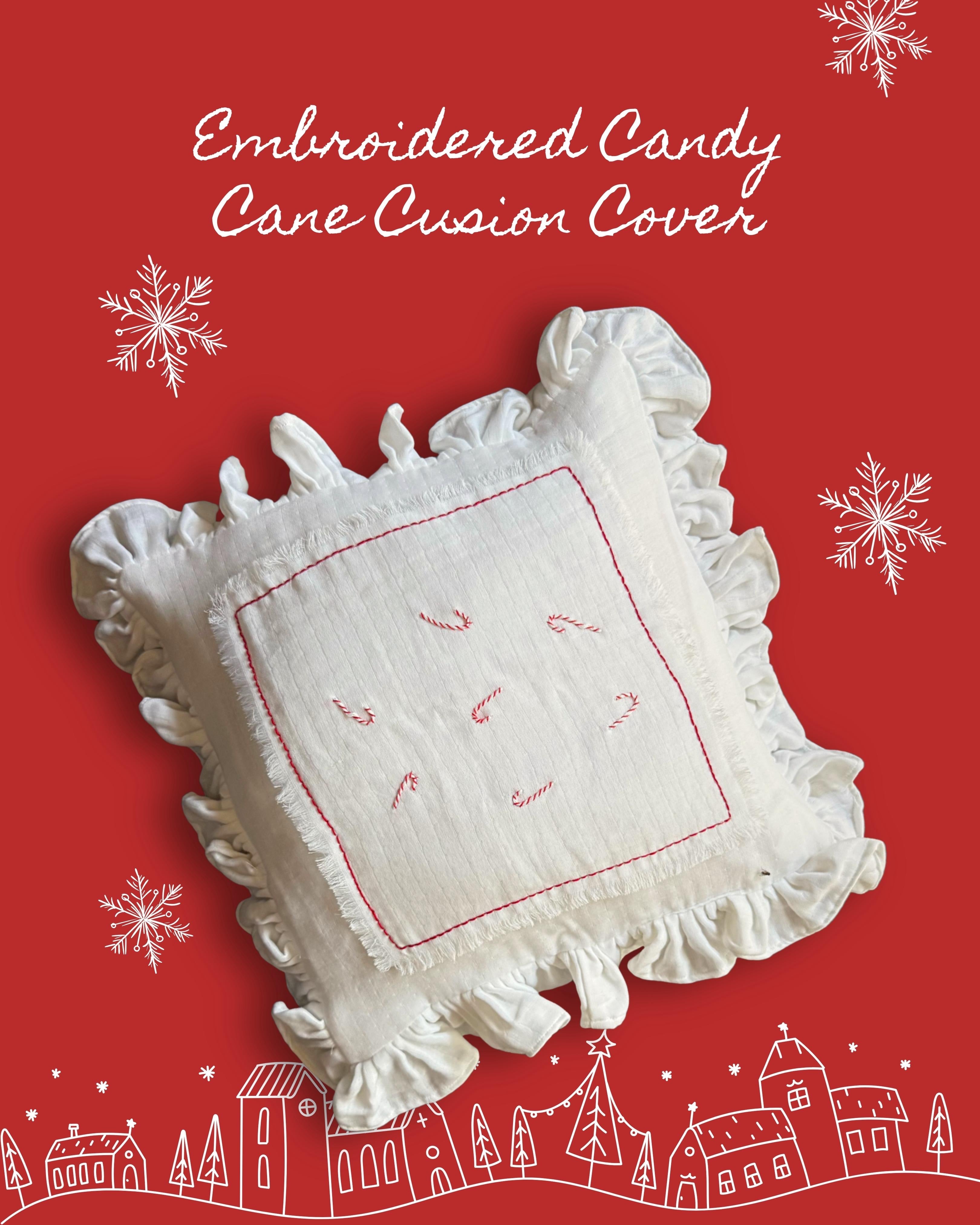 Christmas Stick Cushion Cover