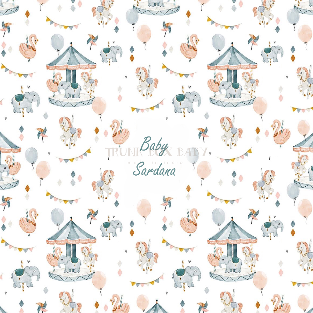 Carousel Fun Customised Swaddle