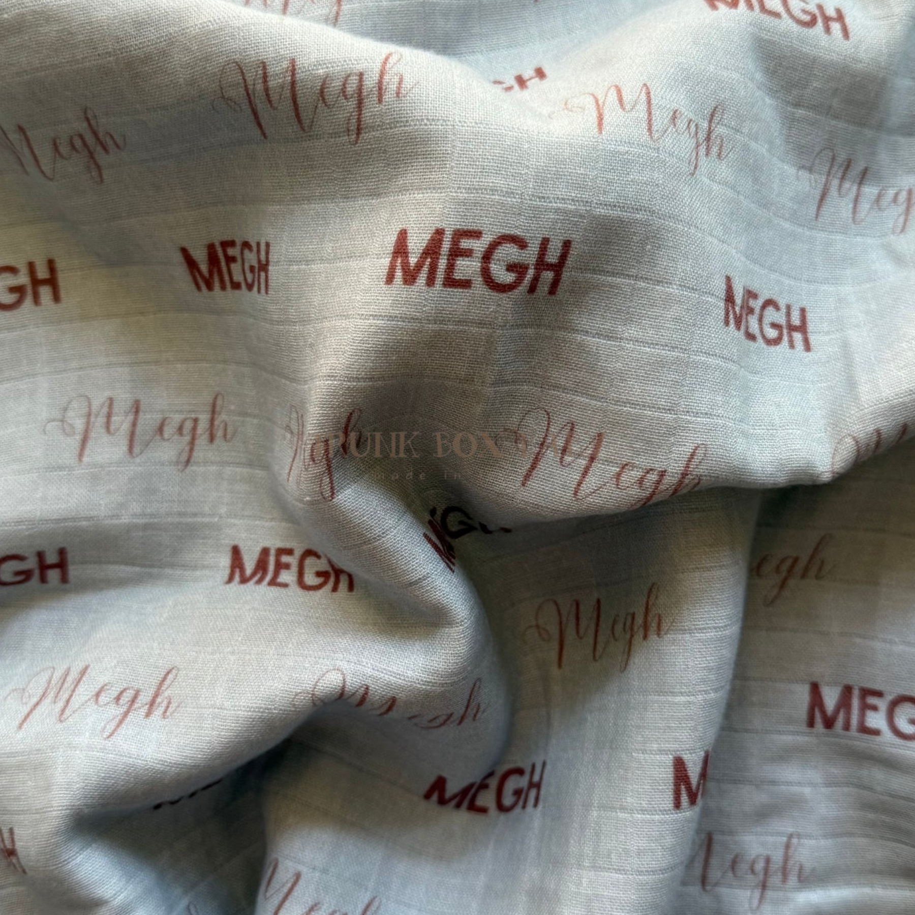 Custom name swaddle