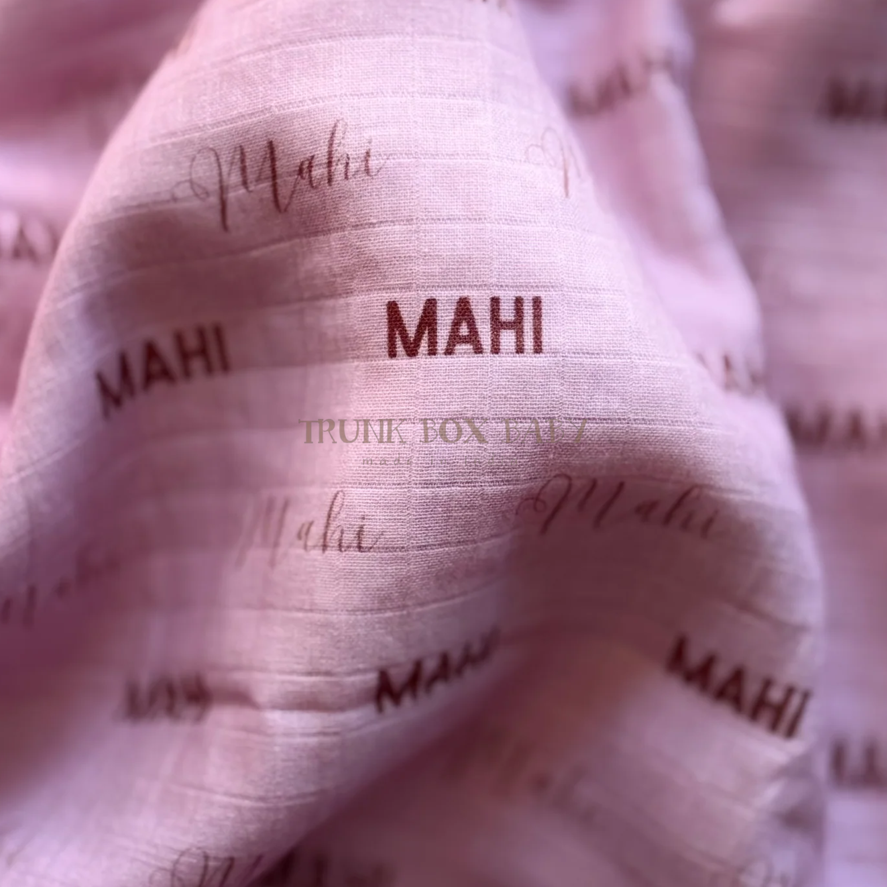 Custom name swaddle