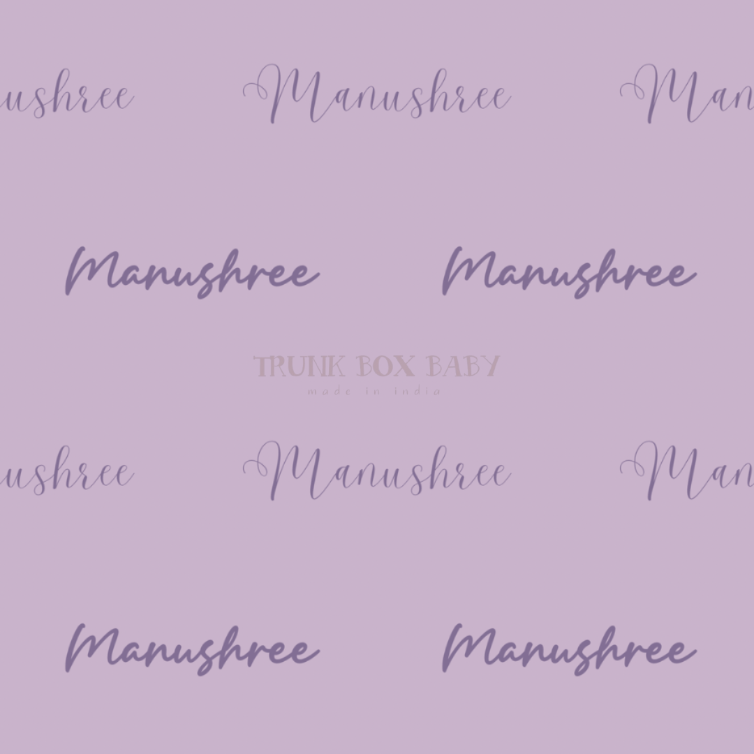 Custom name swaddle