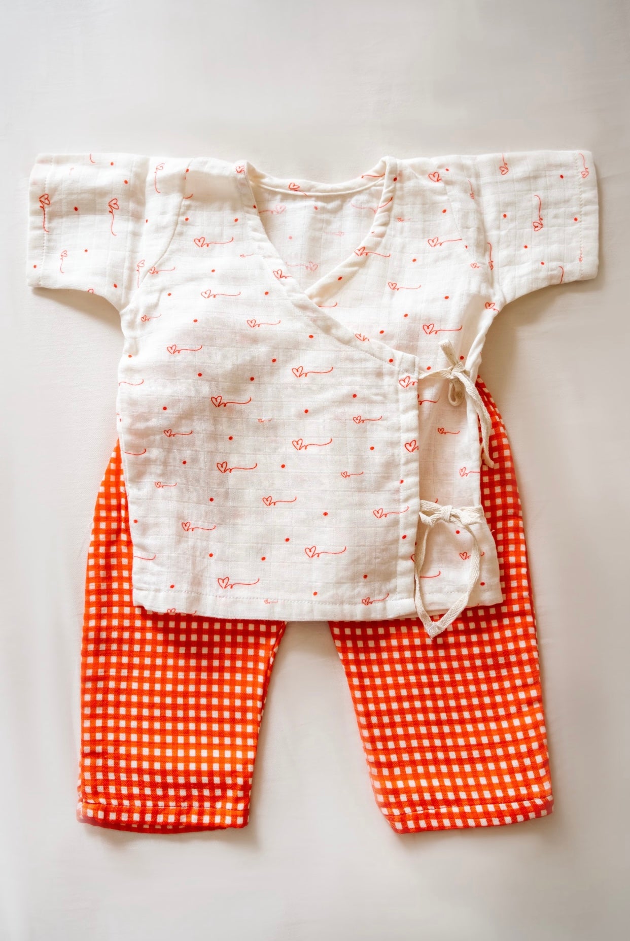 Crimson Heart Angarkha Set Combo (2 top + 1 pant)