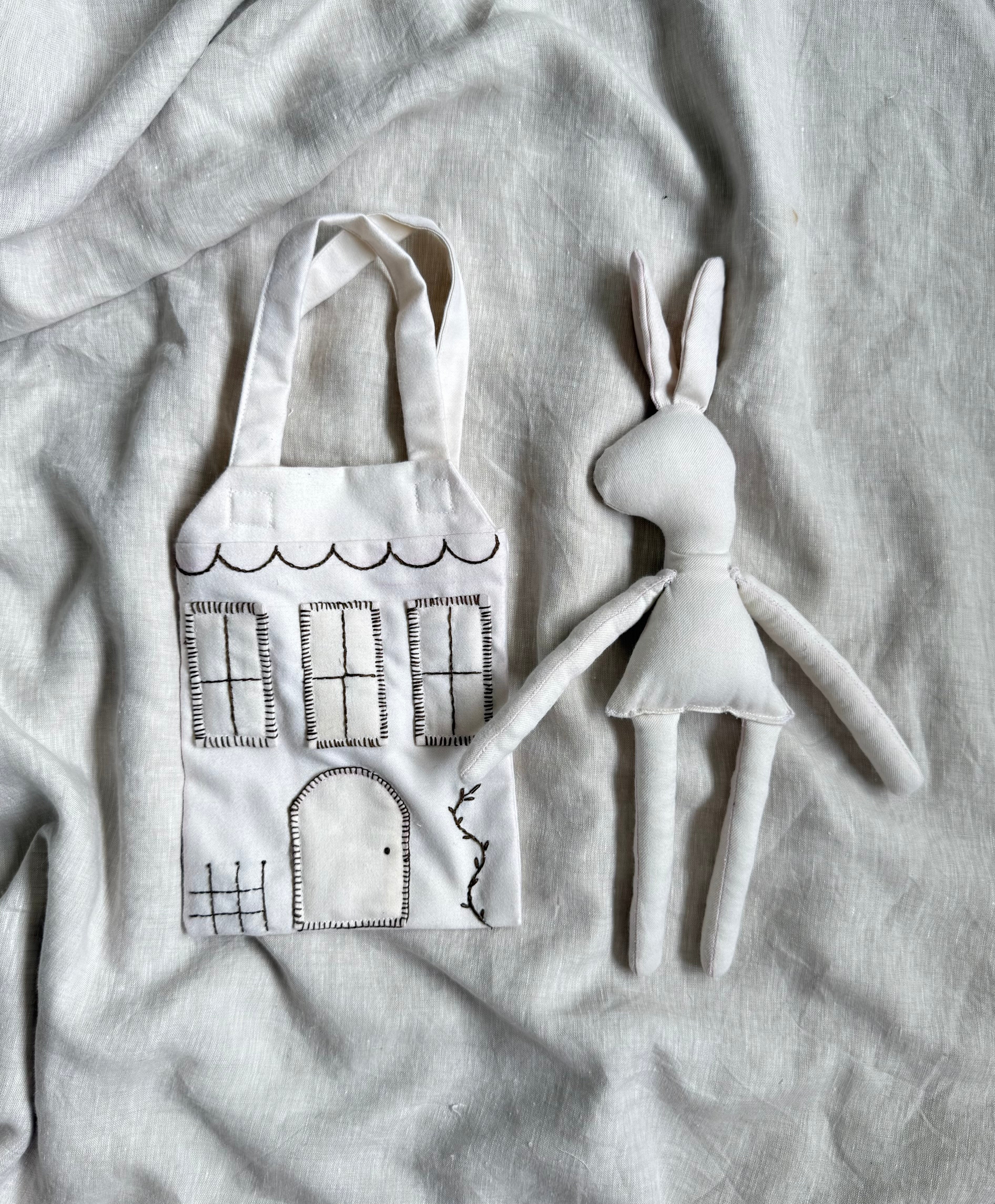 House of bunny Hand embroidered Bag