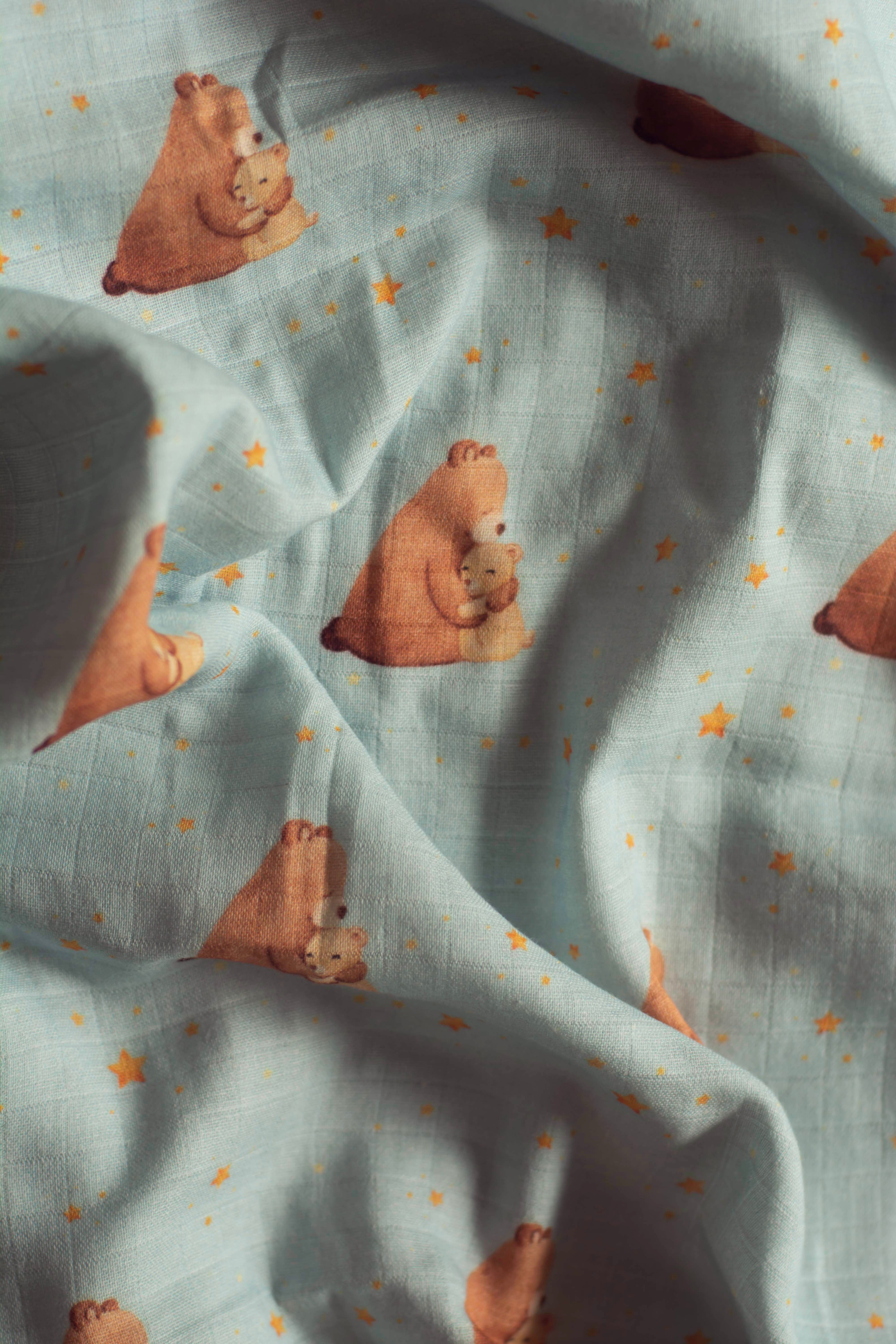 Azure Bear Swaddle