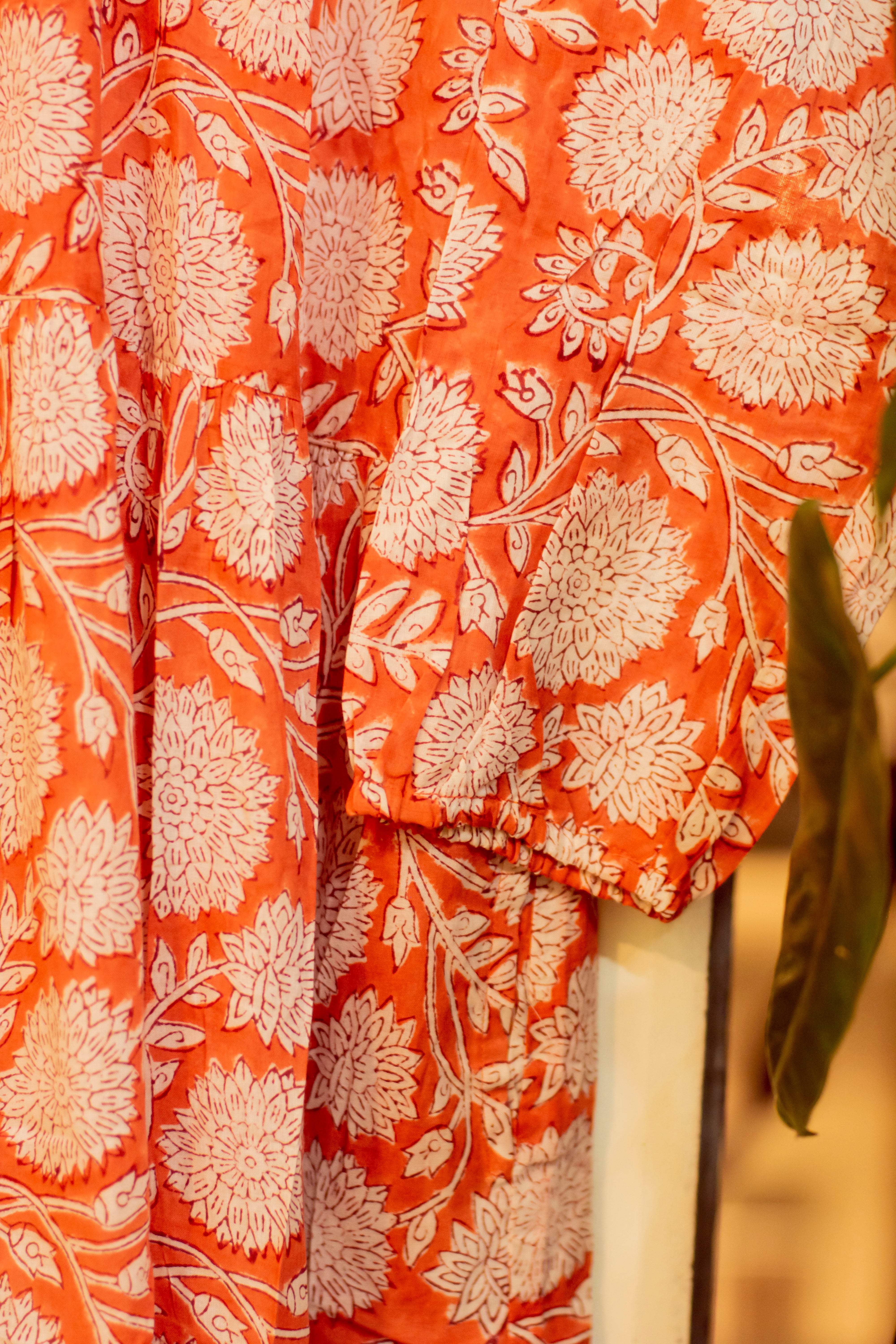 Saffron Mulmul Dress