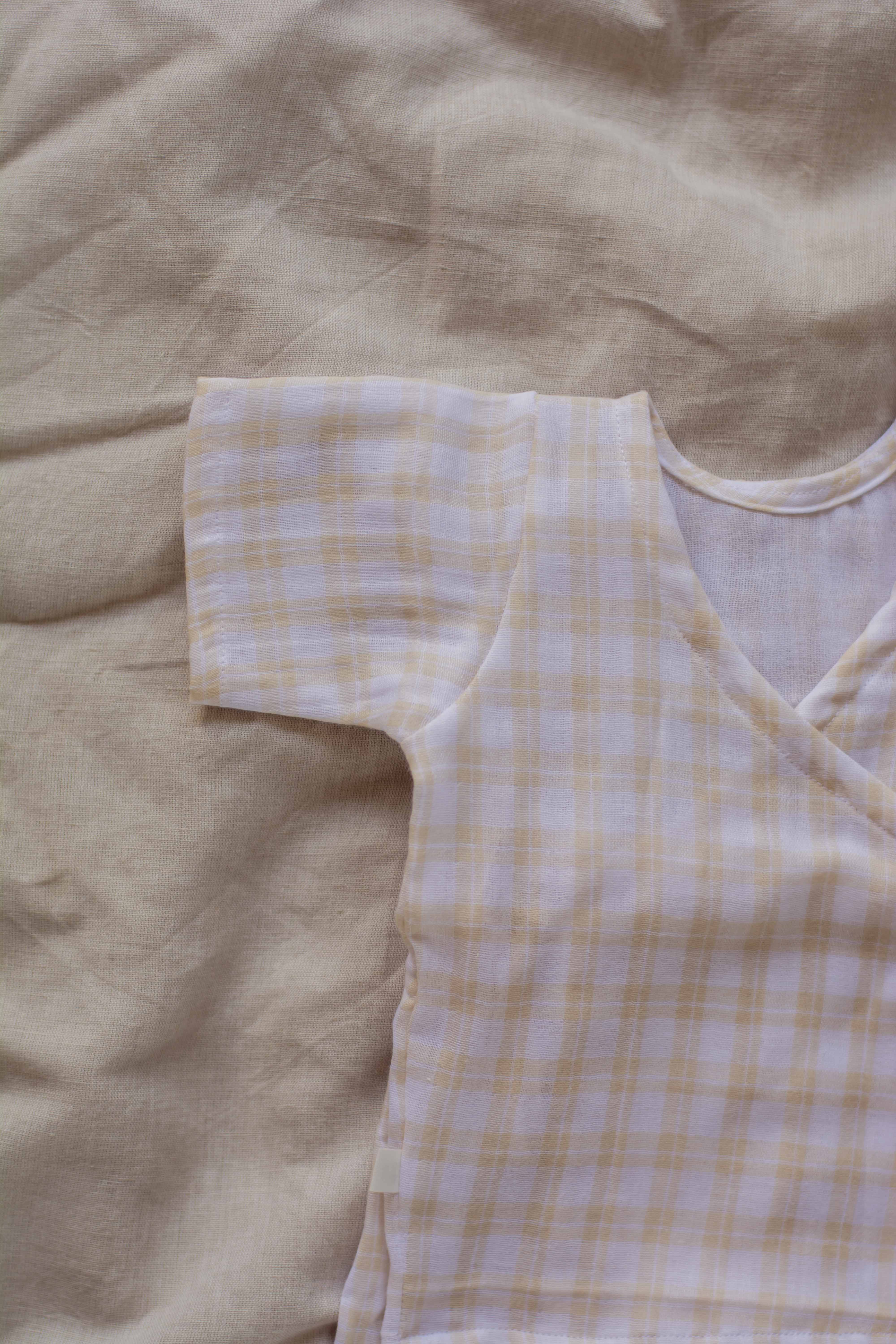 Amber Checks Angarkha Set