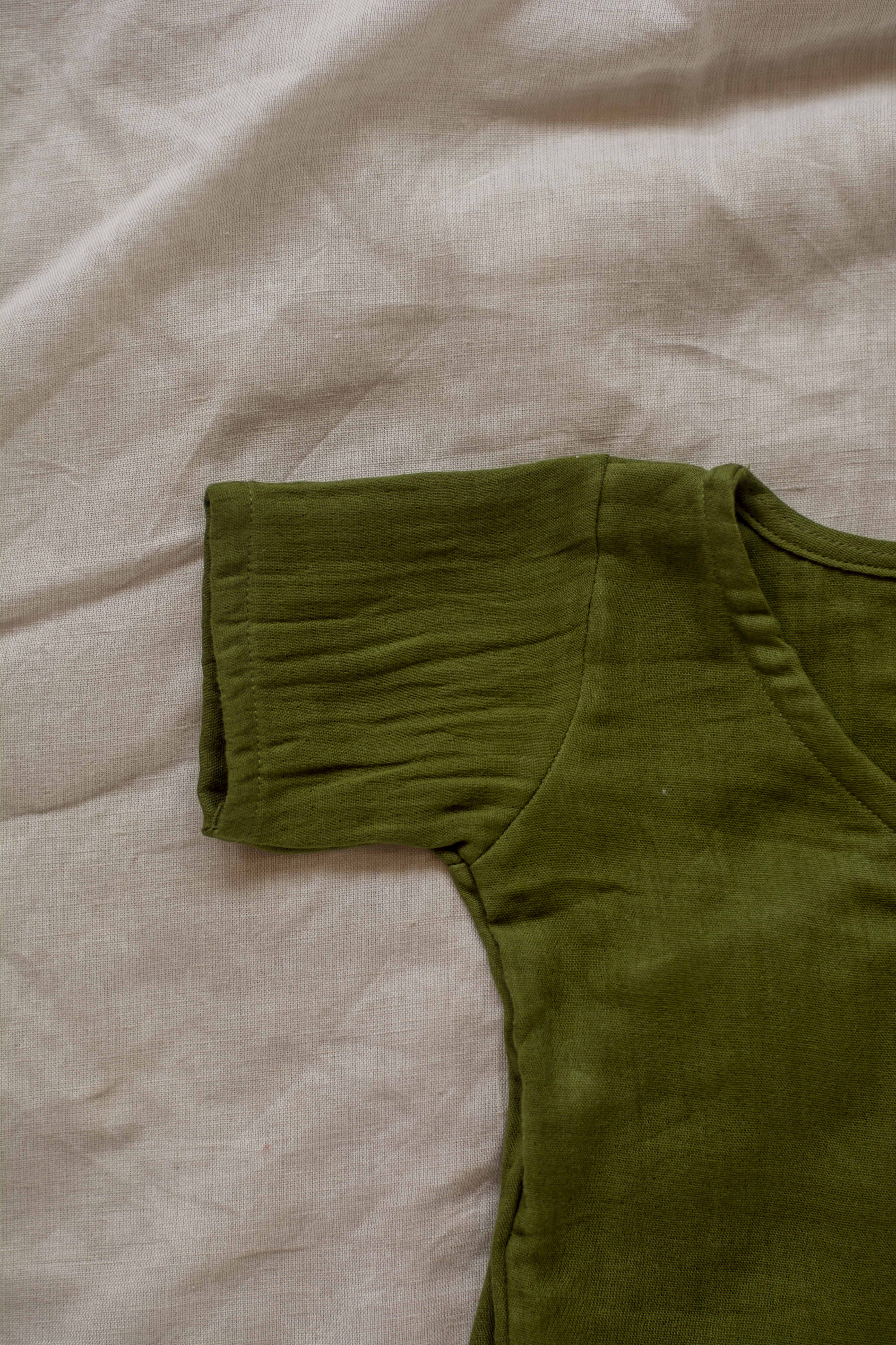 Olive Green Angarkha Set