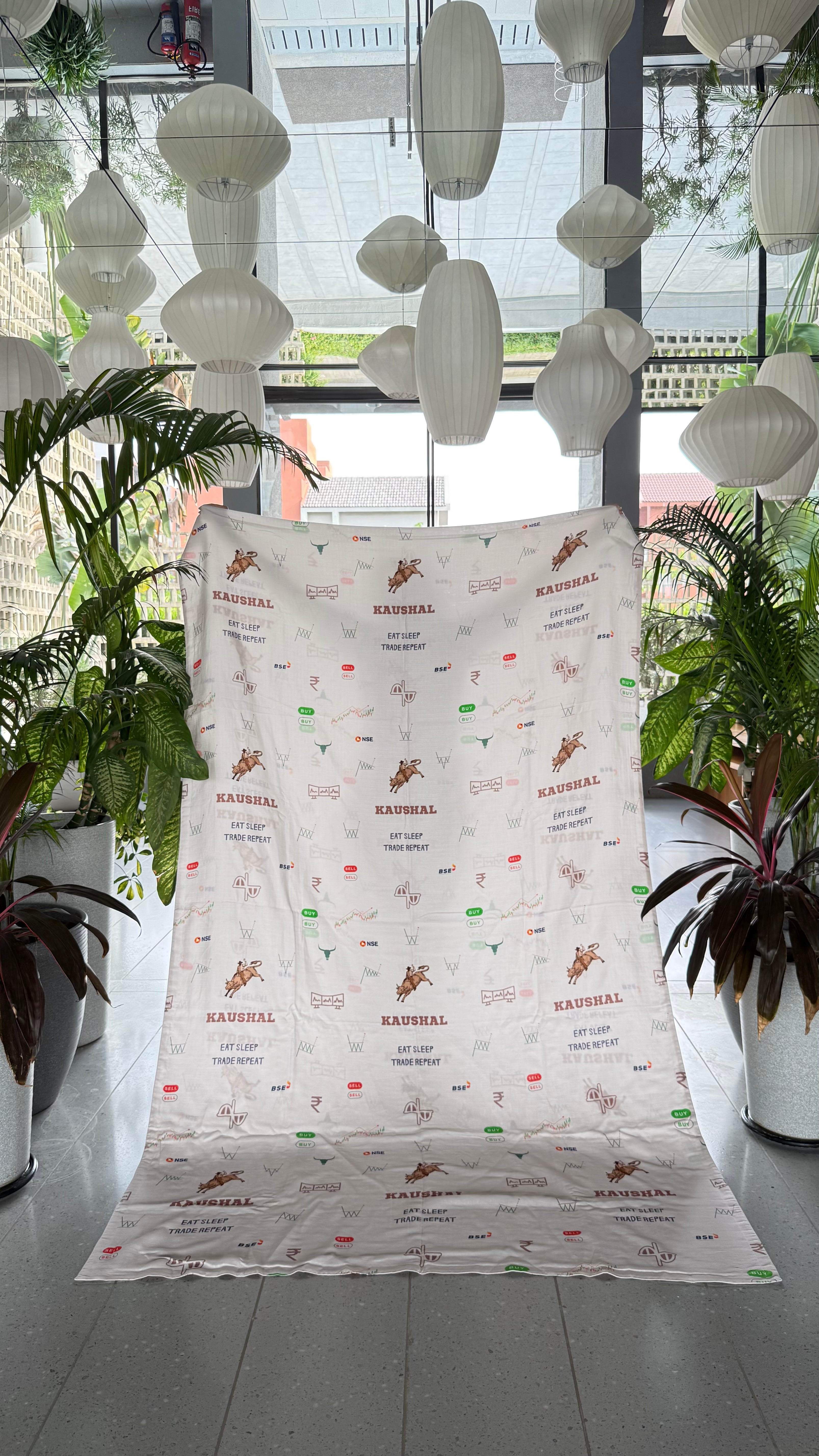 Stock Market Customised Blanket