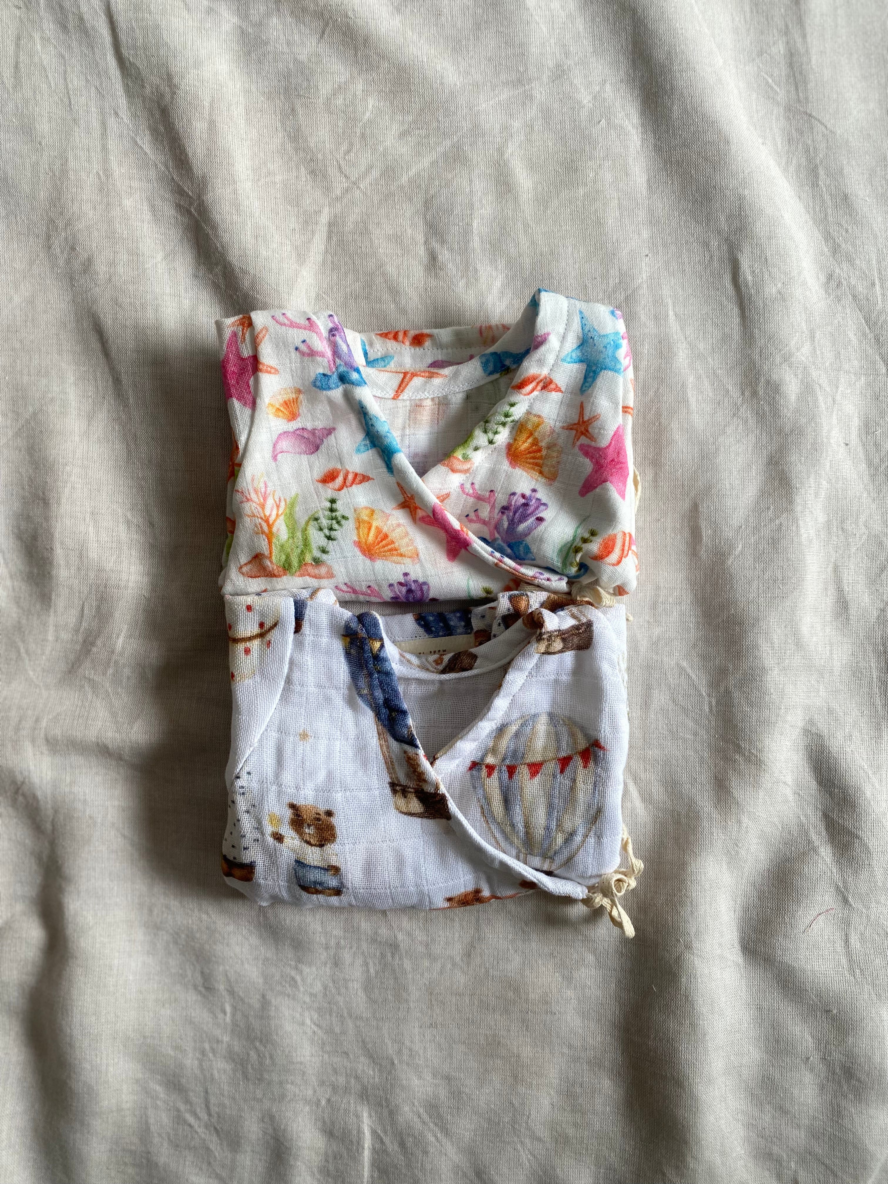 Set of 2 Under the Sea Angarkha Top Combo