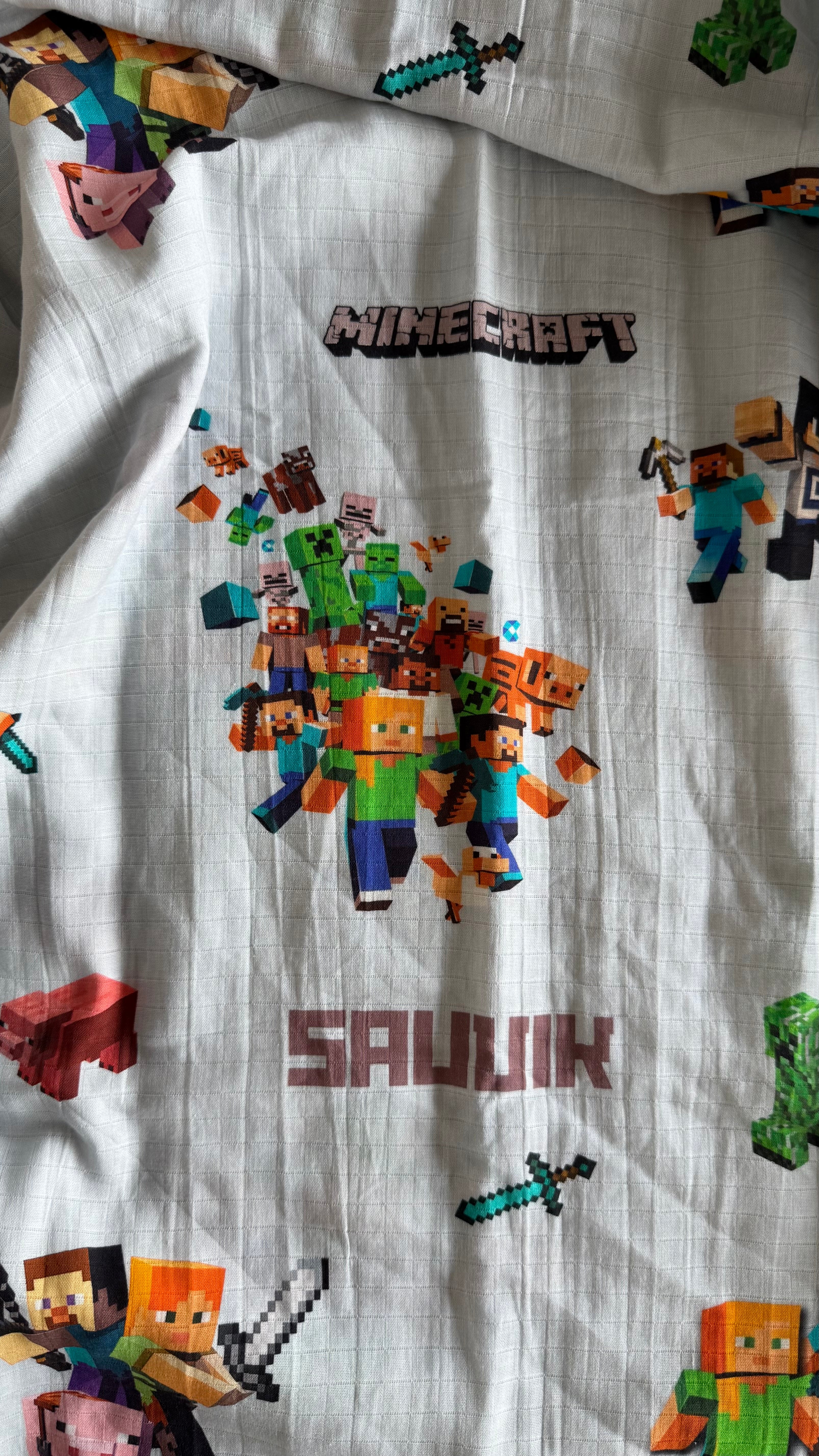 Minecraft Customised Blanket