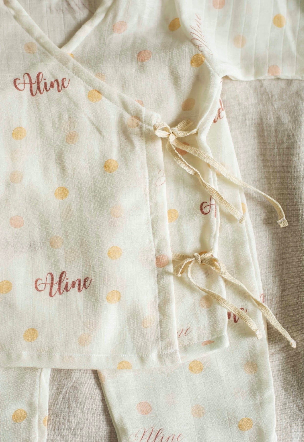 Pastel Dots Customised Angarkha Set