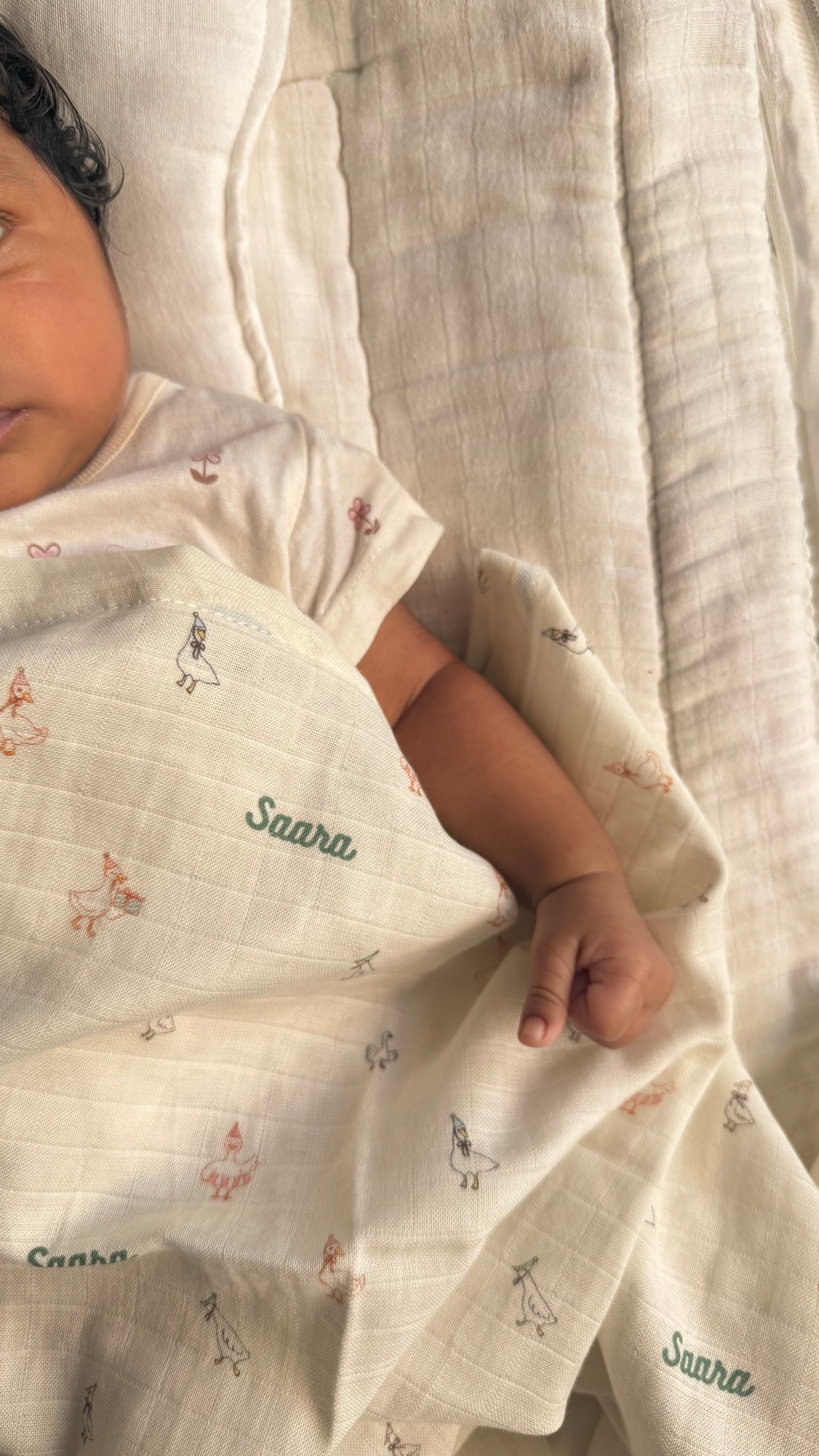 Tiny Duck Customised Swaddle