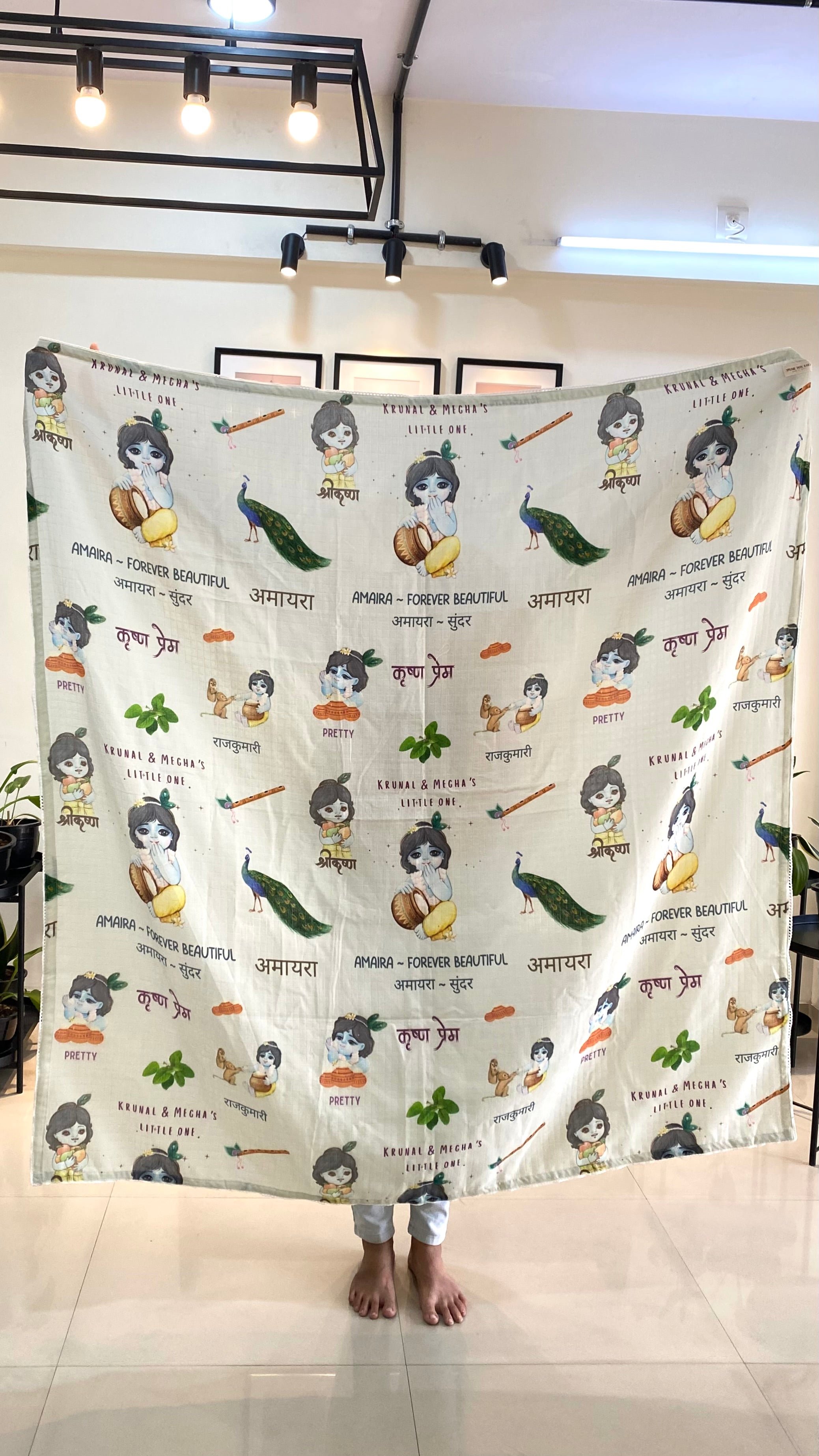 Little Krishna Customised Blanket