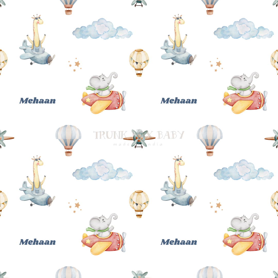 Flying Animals Customised Swaddle
