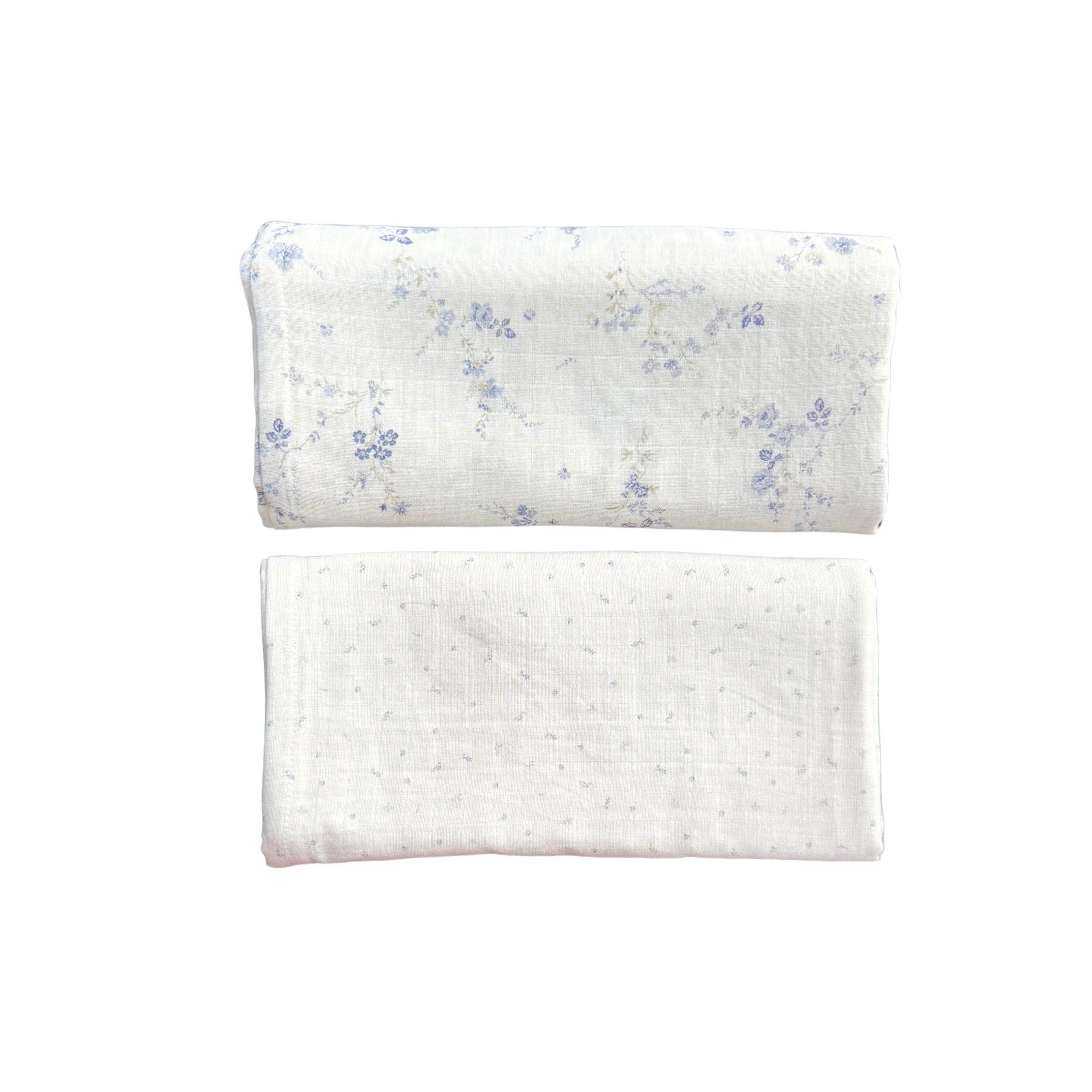 Azure Floral Swaddle Combo