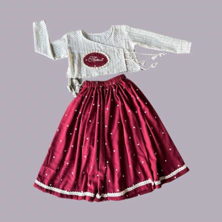 Bow & Checks Customised Lehenega Choli