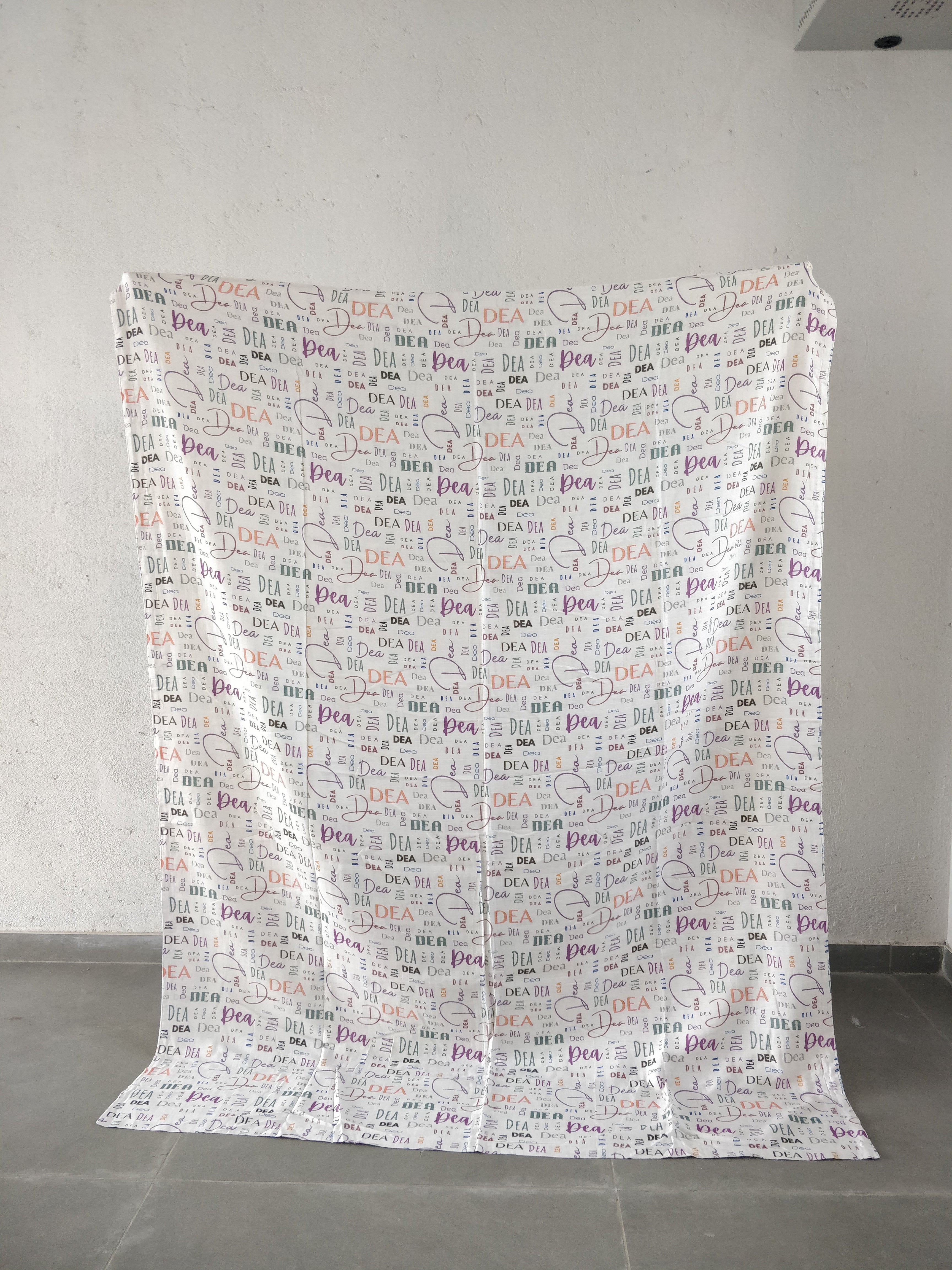 Dea Name Medium Size Classic Soft Font Blanket