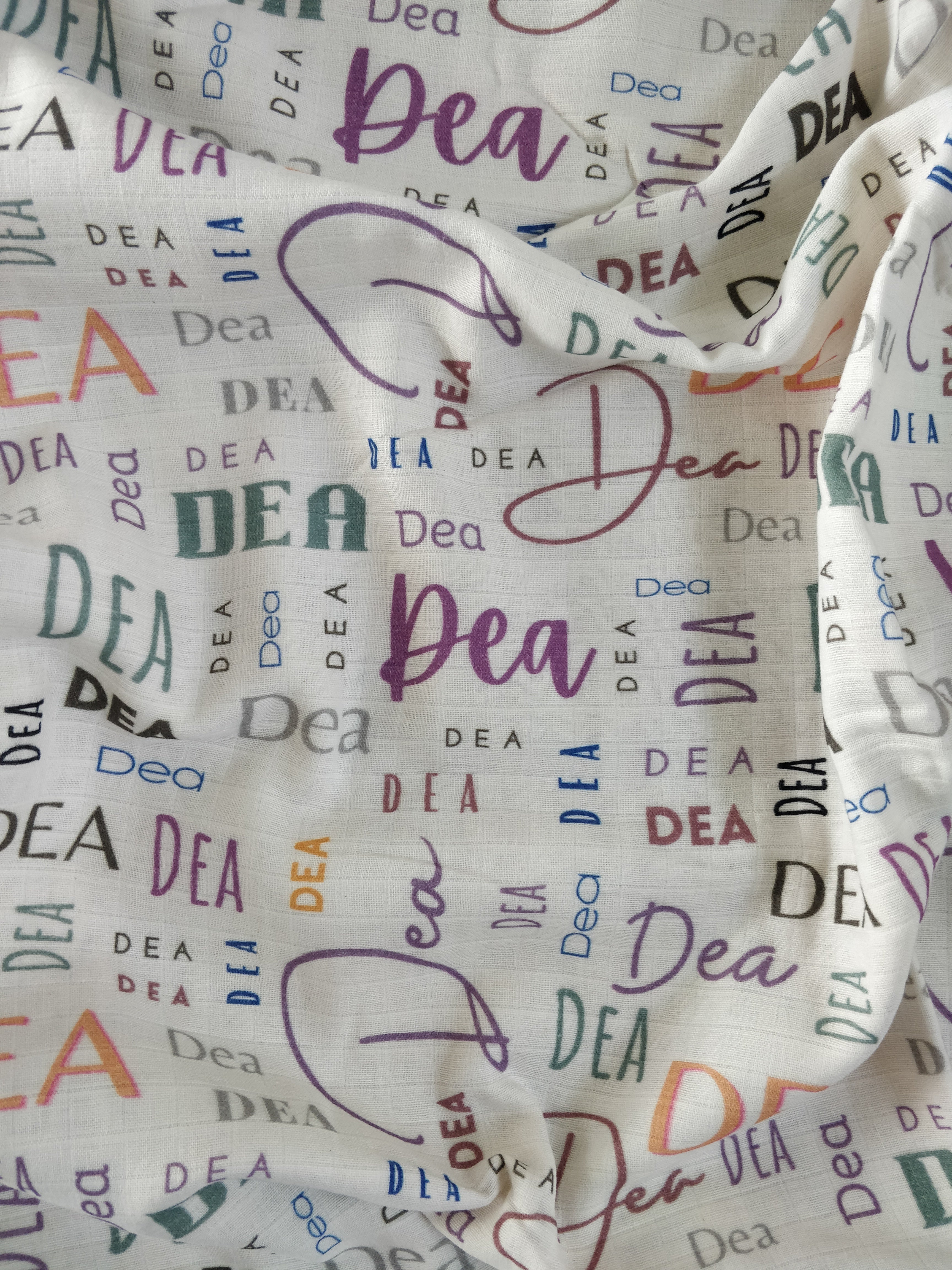 Dea Name Medium Size Classic Soft Font Blanket