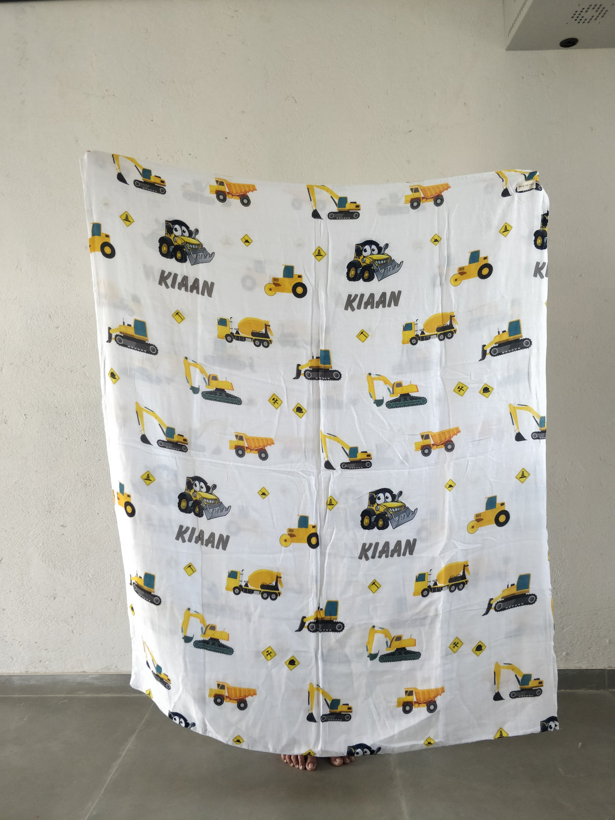 Kiaan Name Small Size JCB Blanket