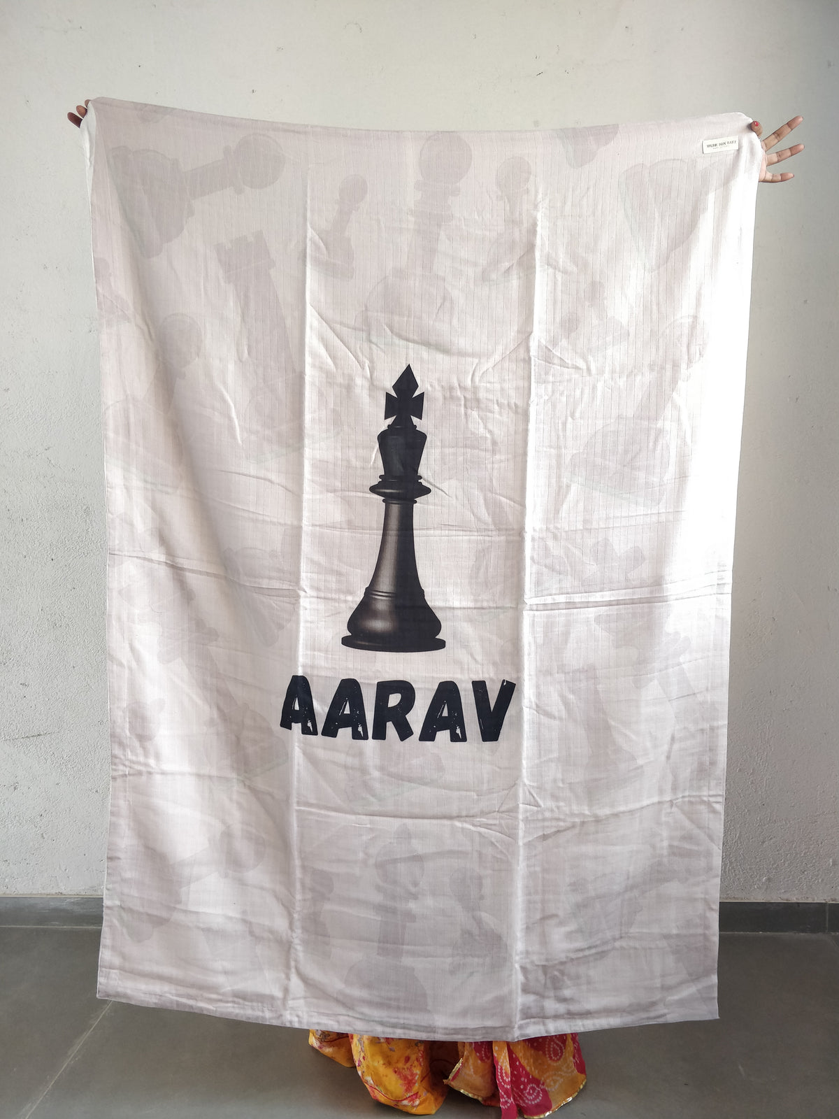 Chess Aarav Name Small Size Custom Blanket