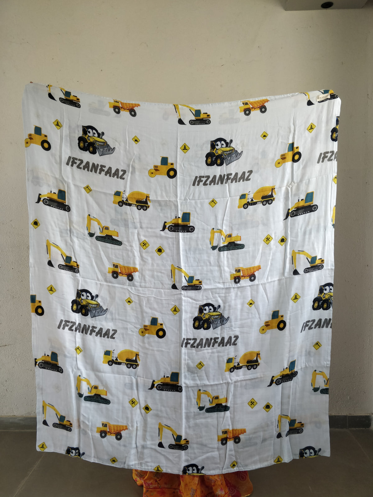 Ifzanfaaz Name Small Size JCB Blanket